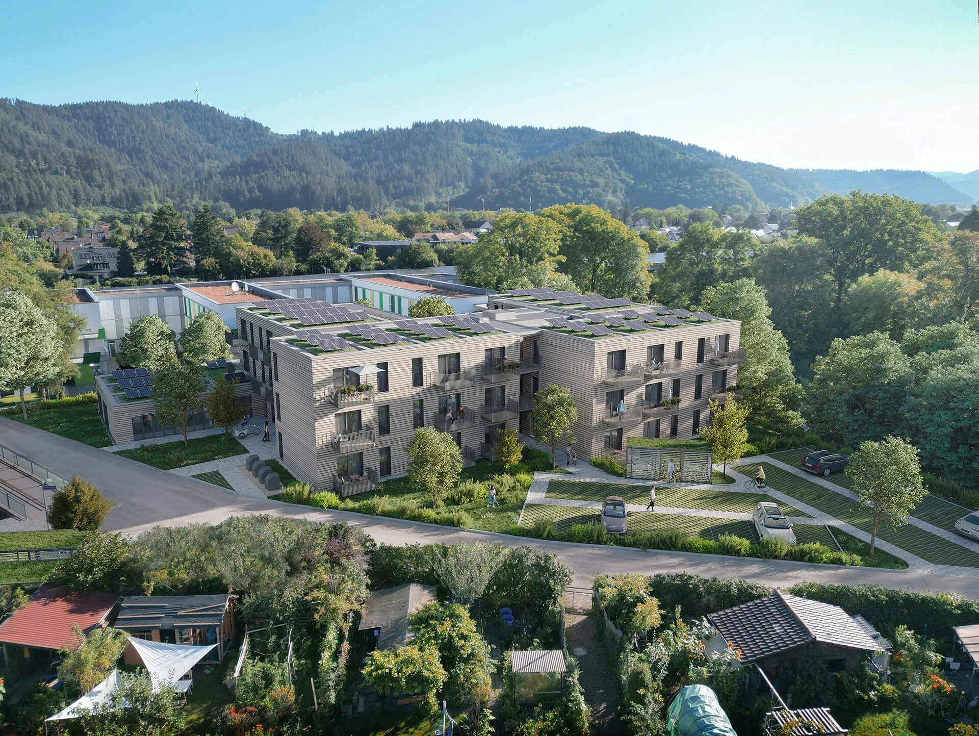 Architekturvisualisierung - Bergäcker Freiburg