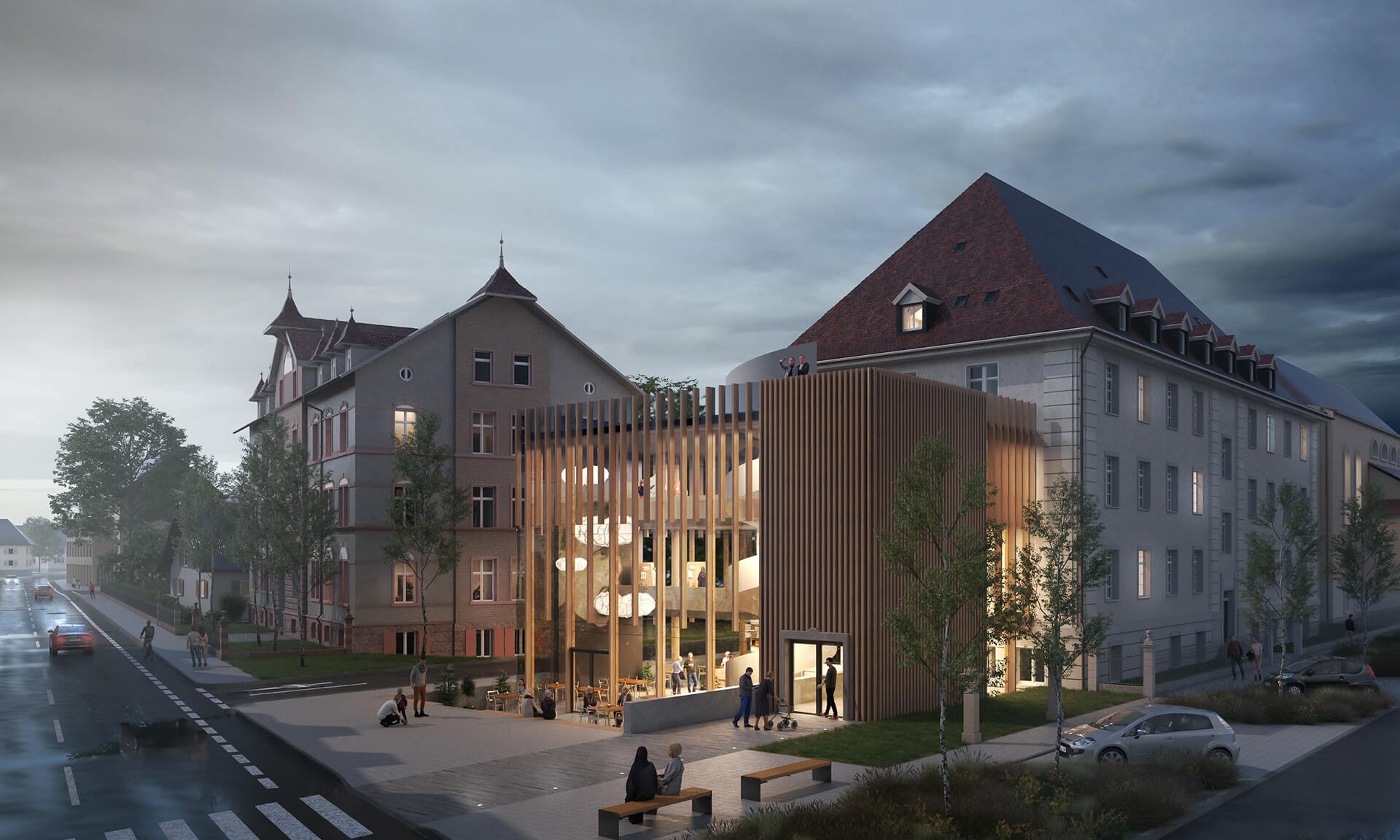 Architekturvisualisierung - Anbau Exerzitienhaus Gengenbach