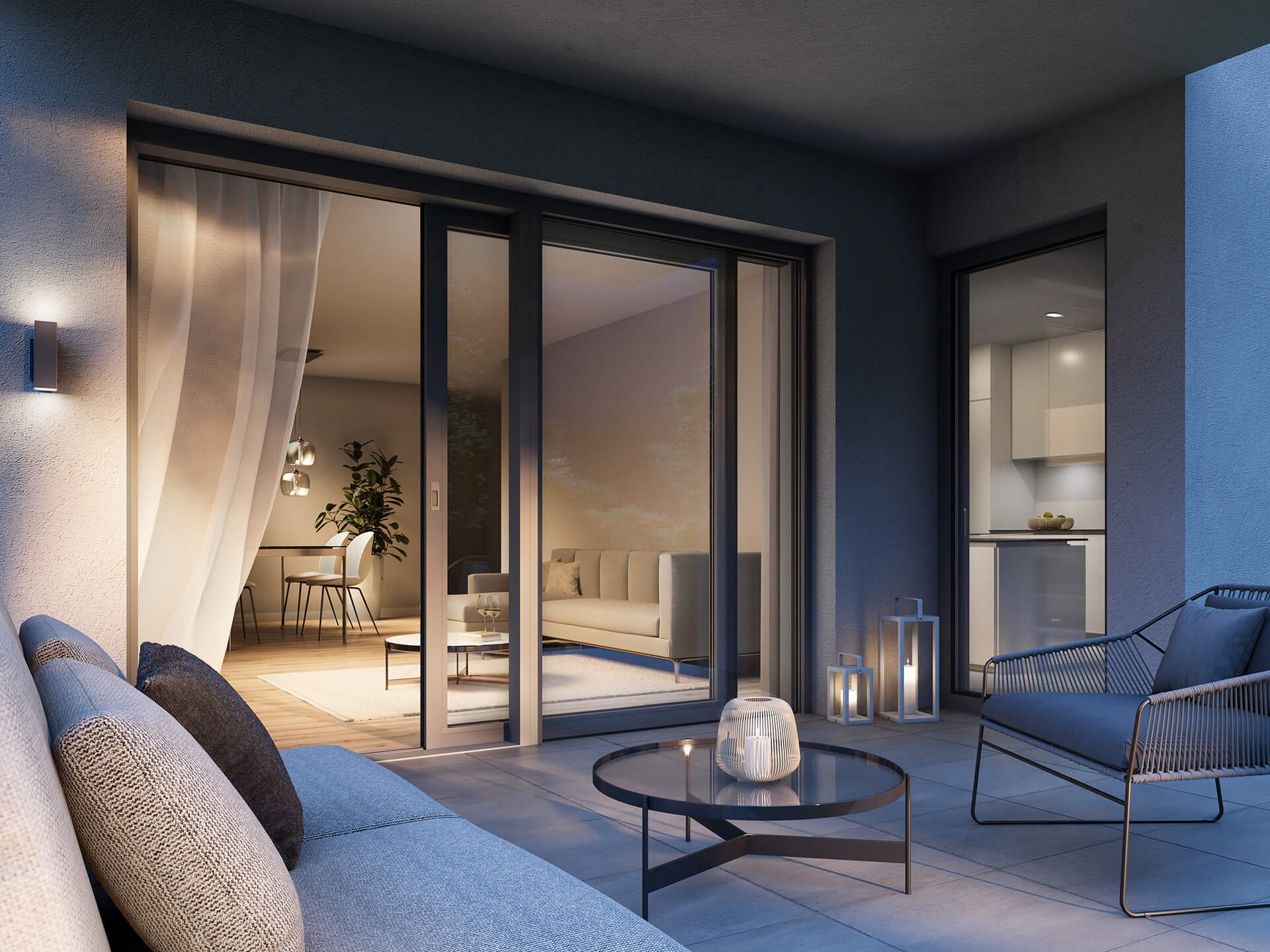 Innenraumvisualisierung - Immobilienvisualisierung Wohnen in Günterstal