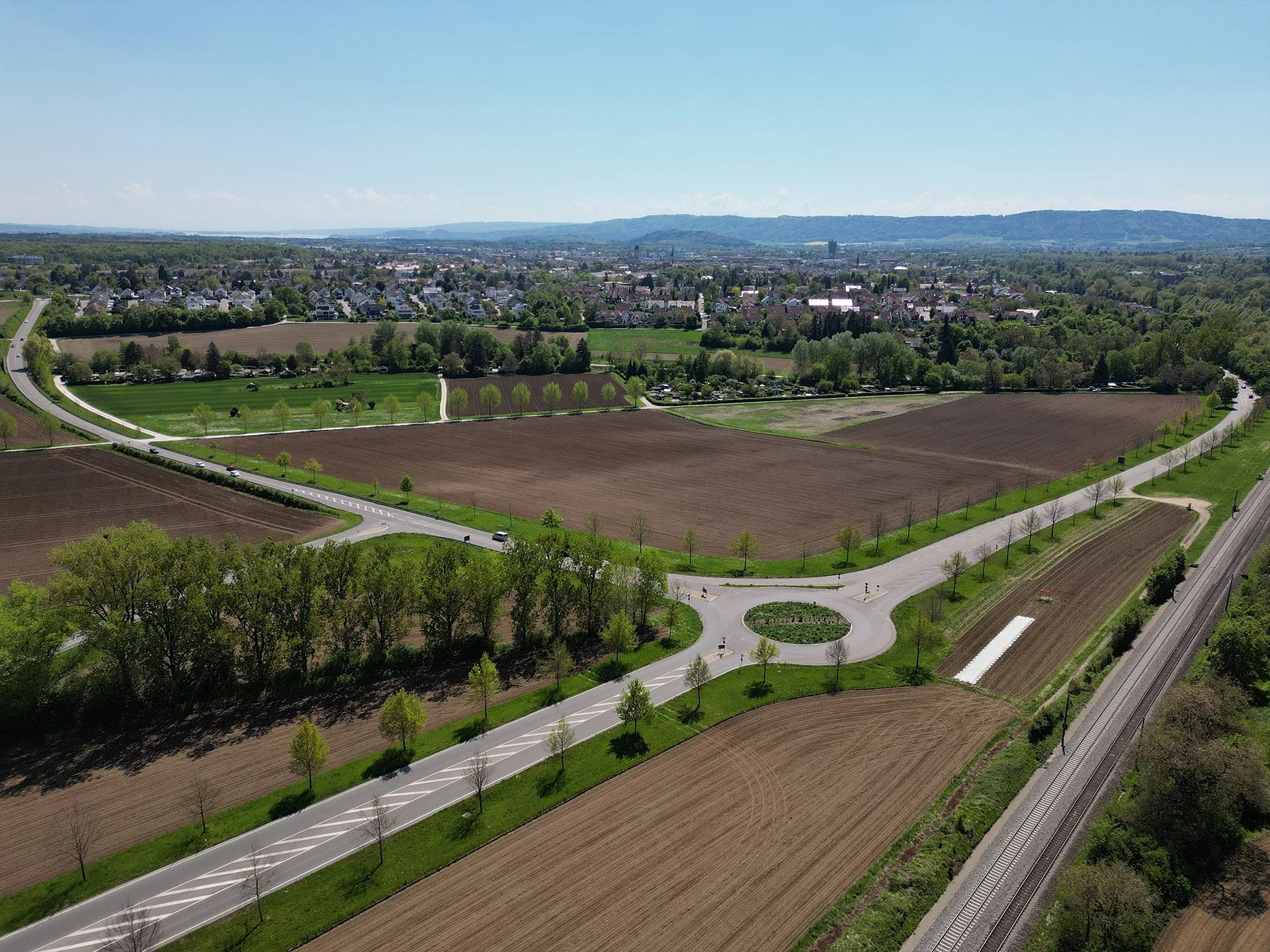 Drohnenflug - Ausschreibung Neubau Kreiskrankenhaus Nordstadt Singen