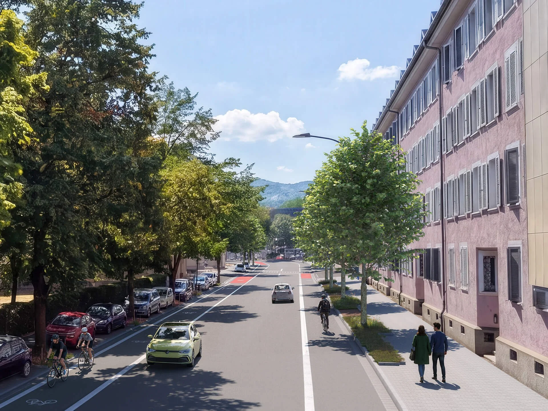 Infrastrukturvisualisierung - Strassenvisualisierung - Tullastrasse - Stadt Freiburg