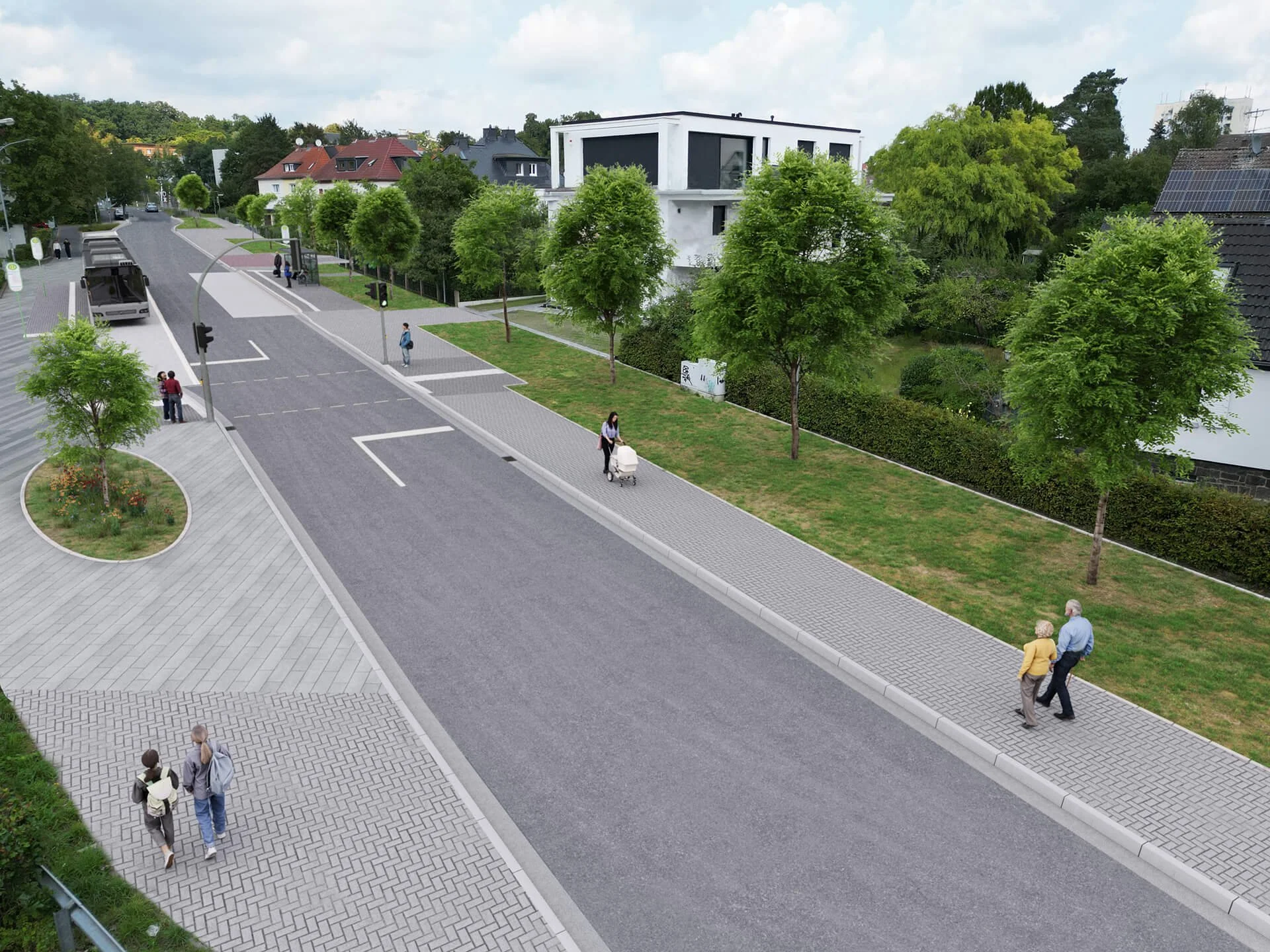 Infrastrukturvisualisierung - Strassenvisualisierung - Alter Steinbacher Weg- Stadt Gießen