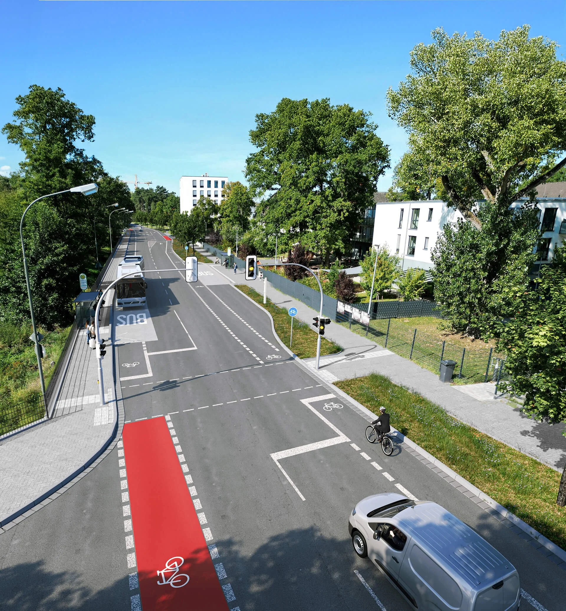 Infrastrukturvisualisierung - Strassenvisualisierung - Erneuerung Rödgener Straße - Stadt Gießen