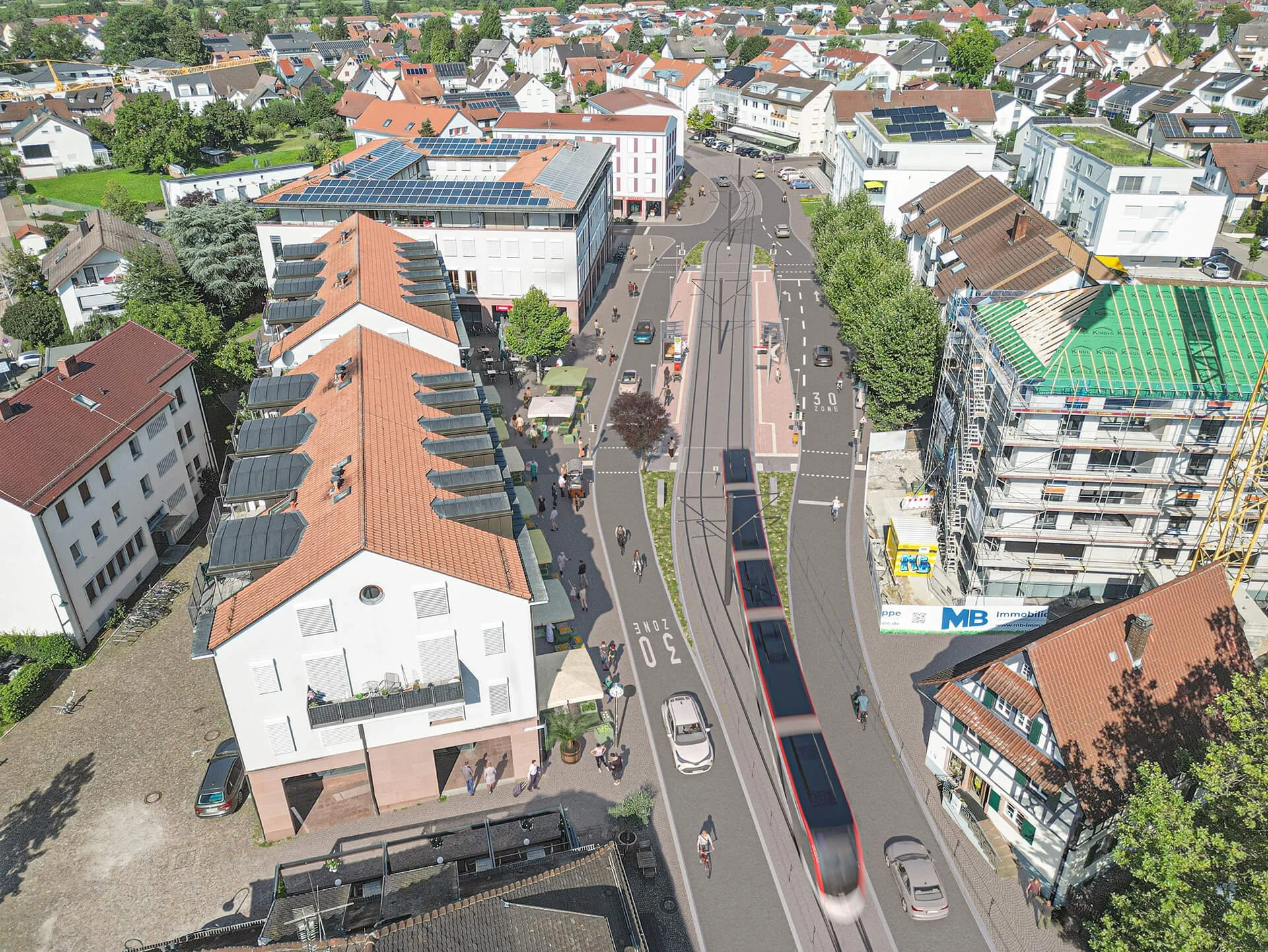 Infrastrukturvisualisierung - Stadtbahnlinie Gundelfingen