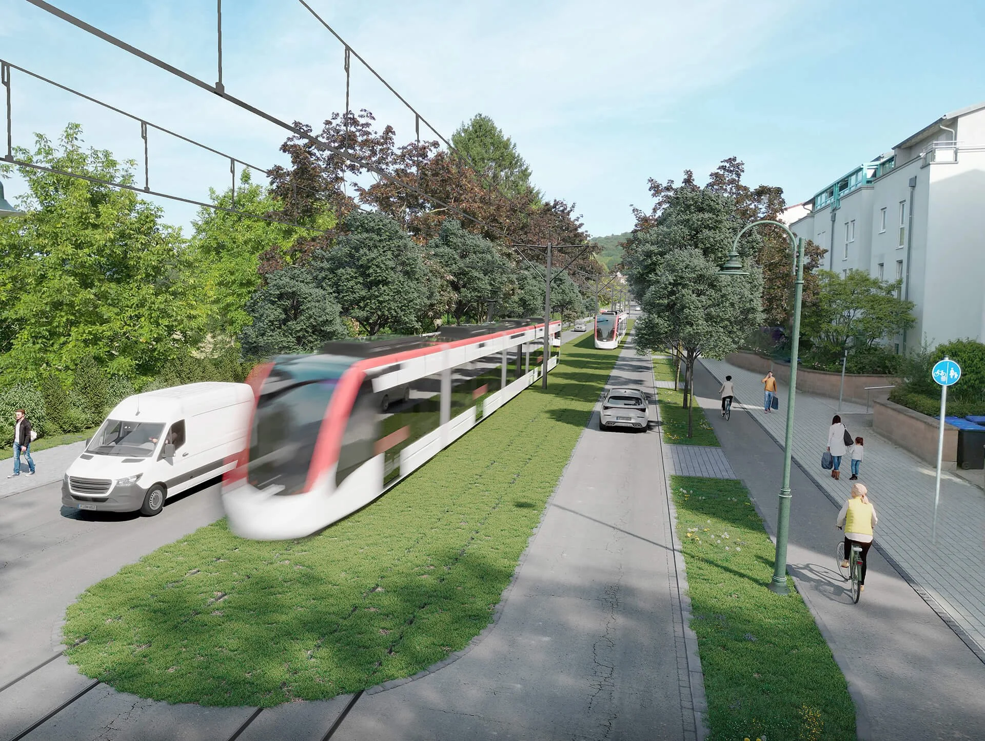 Infrastrukturvisualisierung - Visualisierungen für Bürgerentscheid – Straßenbahnverlängerung nach Gundelfingen 