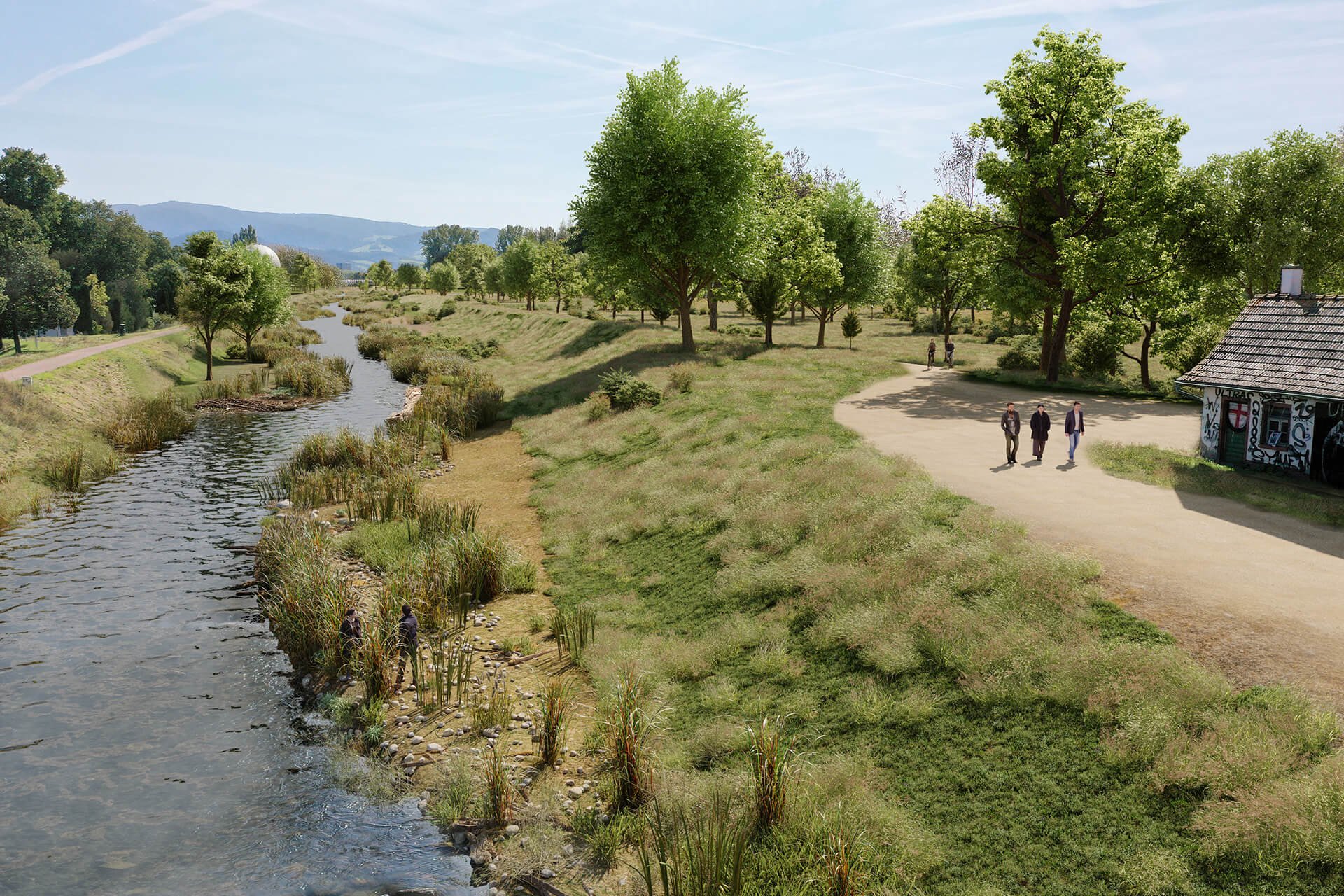 Landschaftsarchitektur - Dreisamrenaturierung - Ökologische Aufwertung für Freiburg und Dietenbach