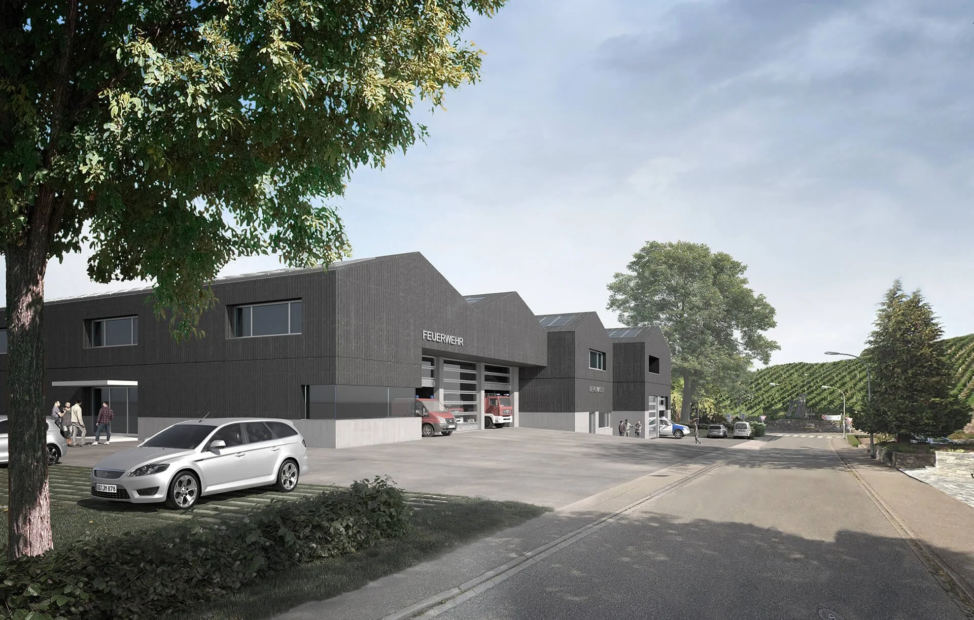 Wettbewerbsperspektive -  Rebland Feuerwehr Offenburg 3. Preis