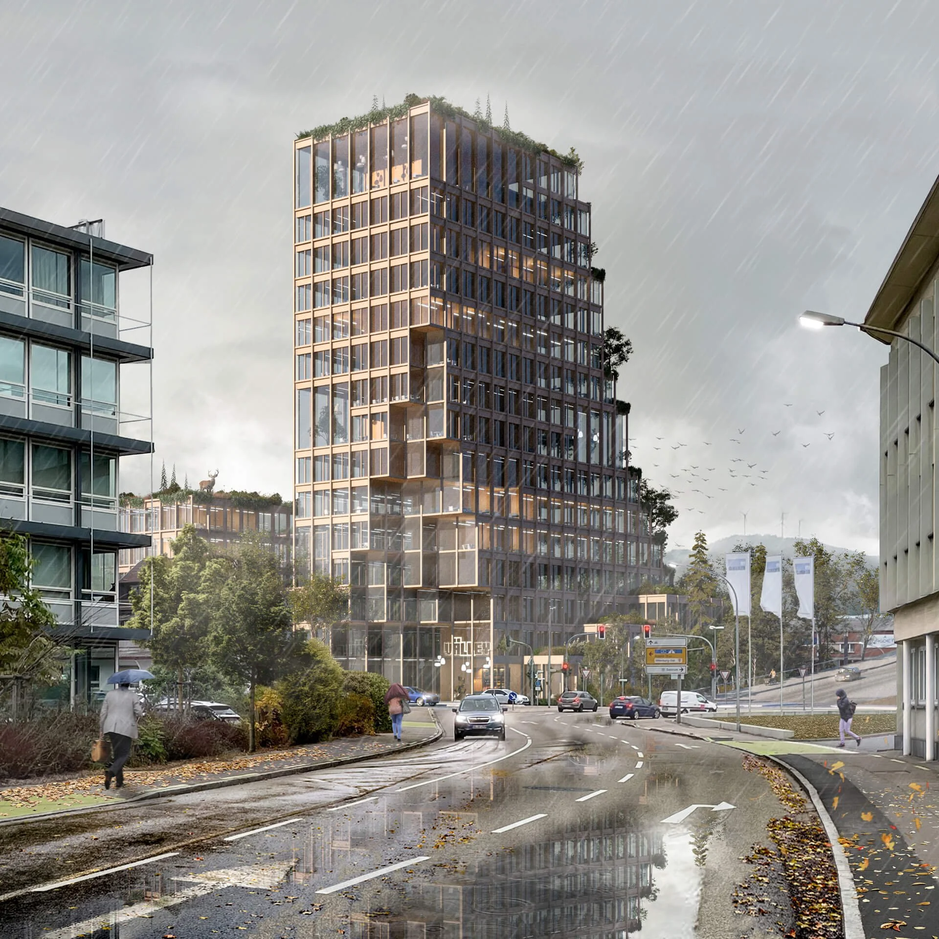 Wettbewerbsperspektive - Stadteingang Offenburg