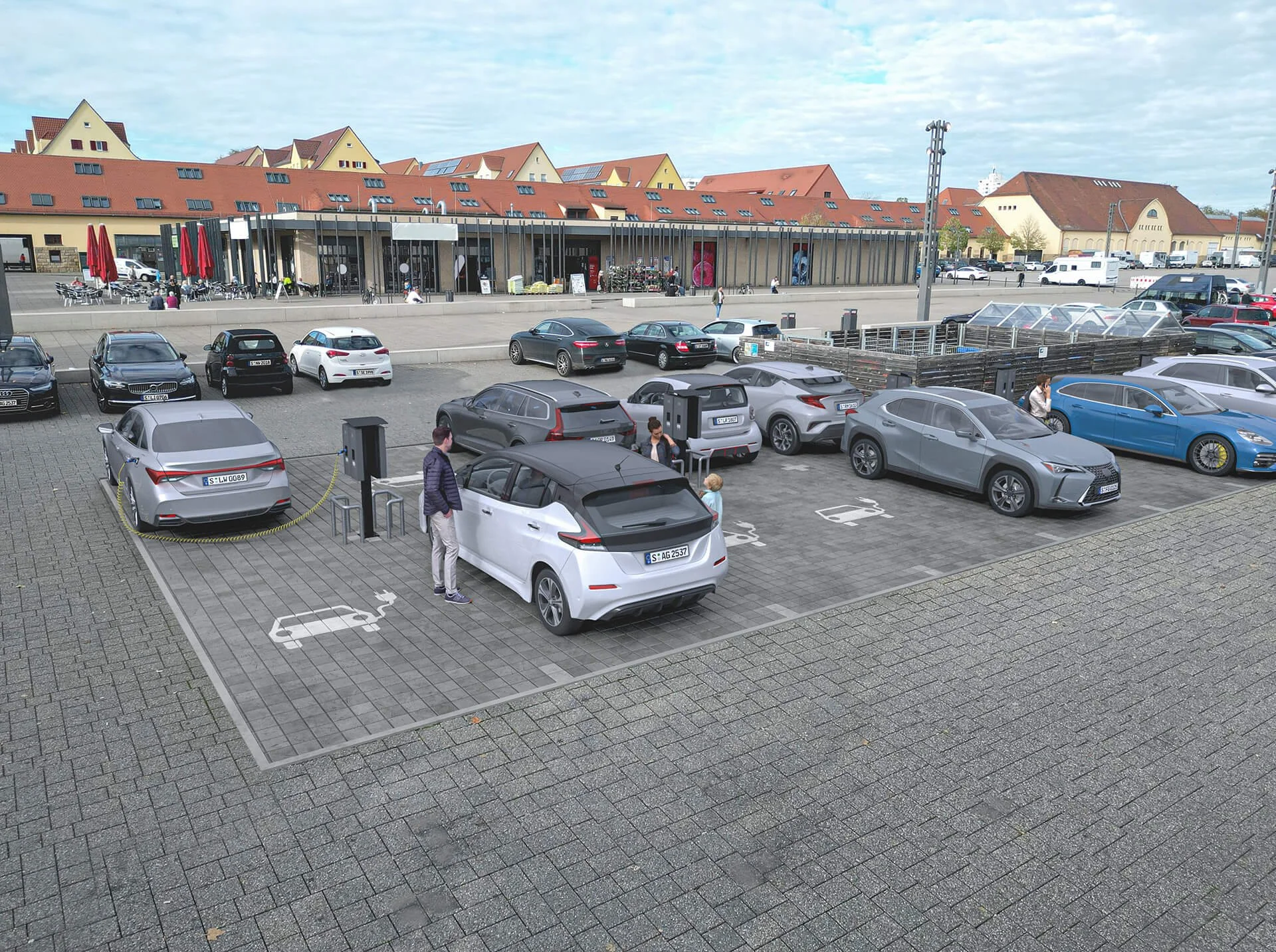 Infrastrukturvisualisierung - E-Ladestation Bad Cannstatt - Stadtwerke Stuttgart