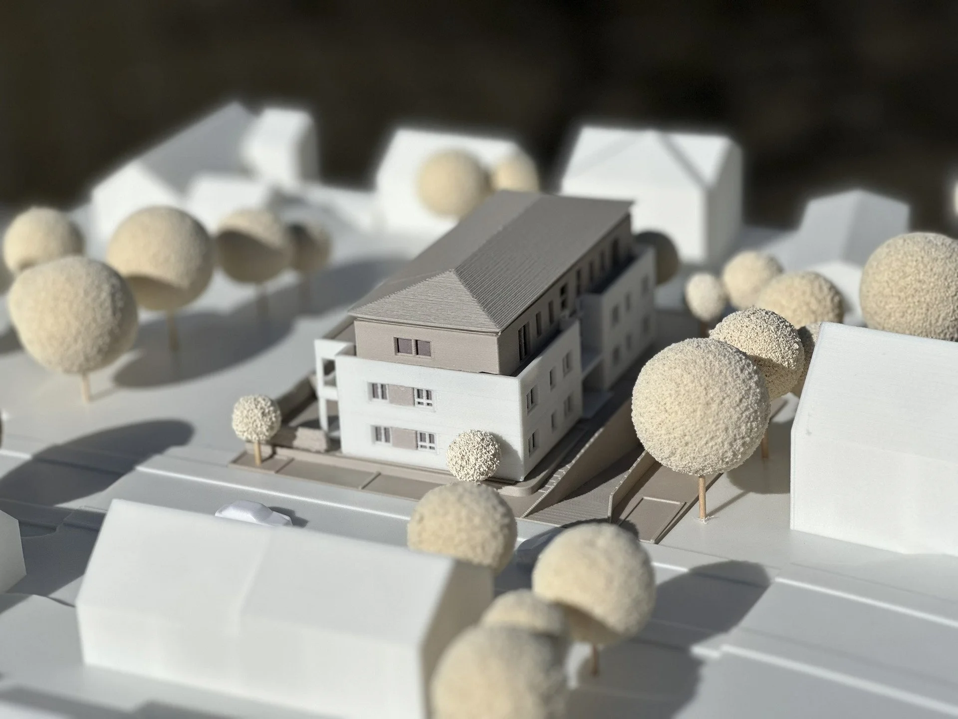 Architekturmodellbau Wohnungsbau LINK3D Freiburg