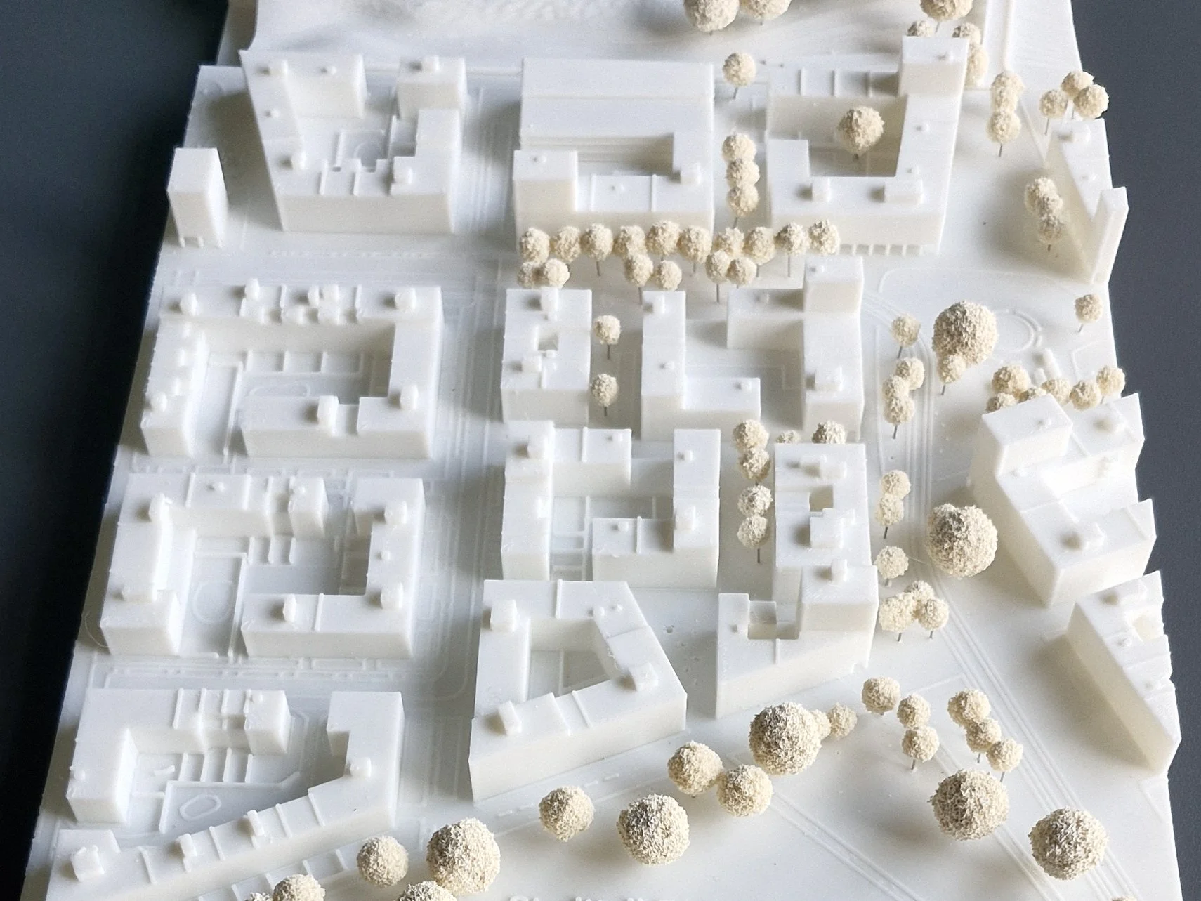 Städtebaumodell Freiburg Dietenbach Ausschnitt aus dem ersten Vermarktungsabschnitt M=1:1000