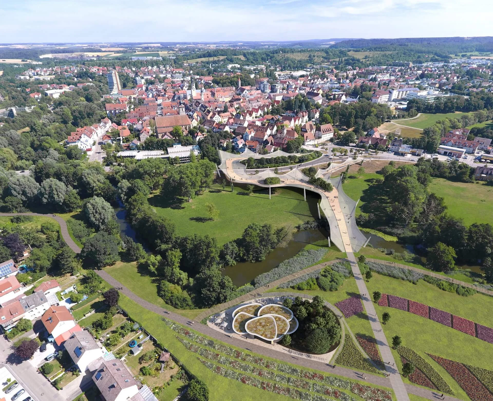 Landschaftsarchitektur - Visualisierungen für das Bewerbungsverfahren Crailsheim - Landesgartenschau