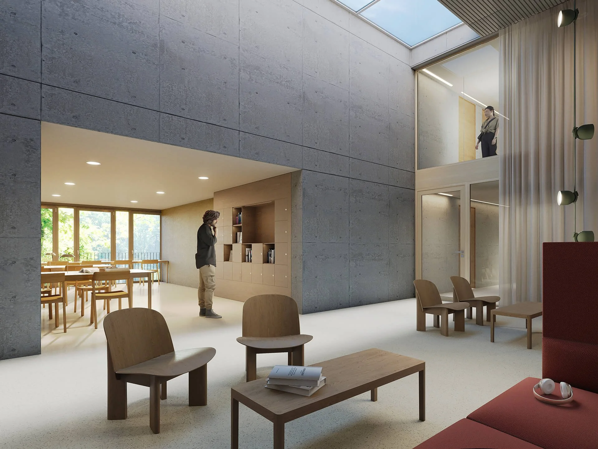 Innenraumvisualisierung - Azubi-Wohnheim Wirthstrasse Freiburg Landwasser