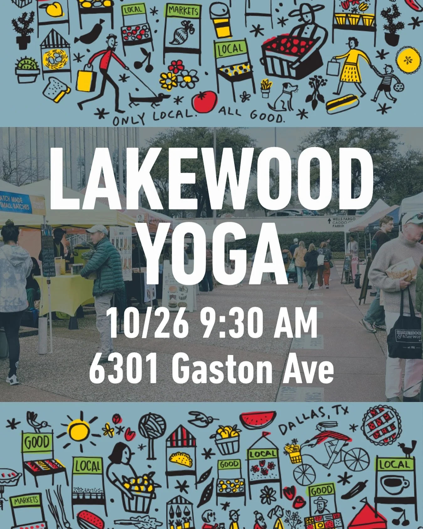 🧘&zwj;♀️ Join Melissa again in 2 weeks on Sunday for gentle yoga at the Market!

Throw your mat in your market tote and start your morning off right &mdash; fresh air, good vibes, and a little stretch before you shop. 🌿✨

10/26 9:30AM @ 6301 GASTON