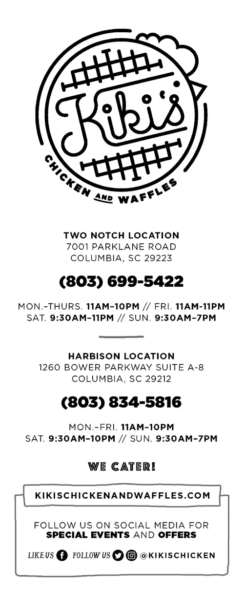 Menu — Kiki's Chicken & Waffles