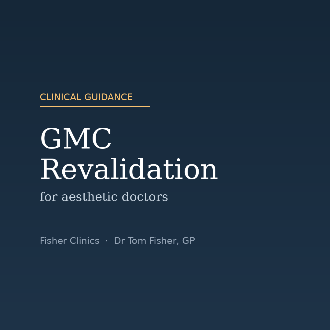 GMC Revalidation for Aesthetic Doctors: Evidencing Your Whole Scope of Practice