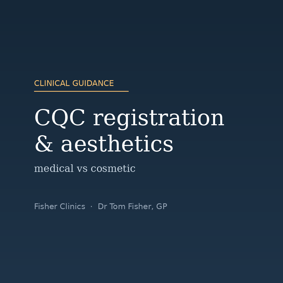 Do You Need CQC Registration for Botox and Fillers? The Medical vs Cosmetic Question (2026)