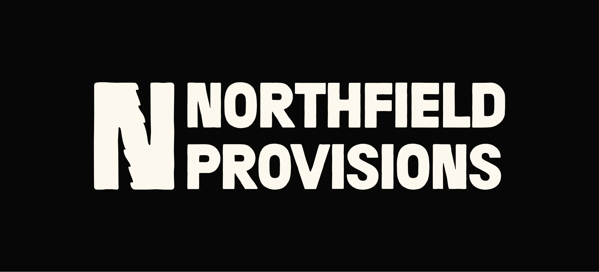 Logo of Northfield Provisions with bold stylized text on a black background.