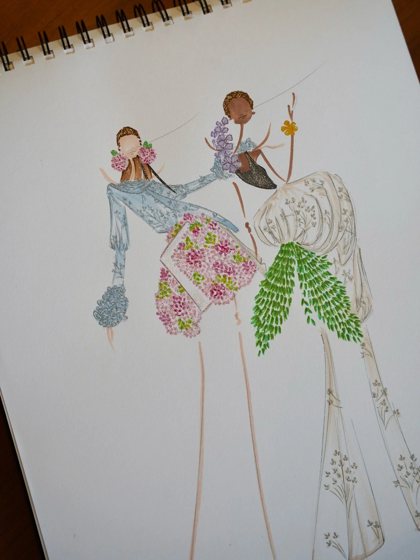 The genius. The master. Can&rsquo;t get over this masterpiece @jonathan.anderson created for @dior in every way!! 🍀🐞

The exquisite attention to detail transforming nature into the most delicate, vibrant, evolving and living pieces. A magic garden 