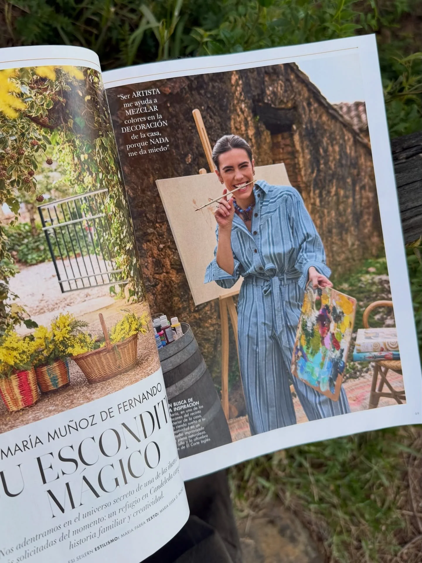 Que ilusi&oacute;n recibiros y compartir un poquito de mi escondite m&aacute;gico con @holaliving_es @holacom ! ❤️🏡

Pasamos un d&iacute;a precioso pintando, creando y rodeados de un equipazo. Entender&eacute;is que siempre que salgo de aqu&iacute;&