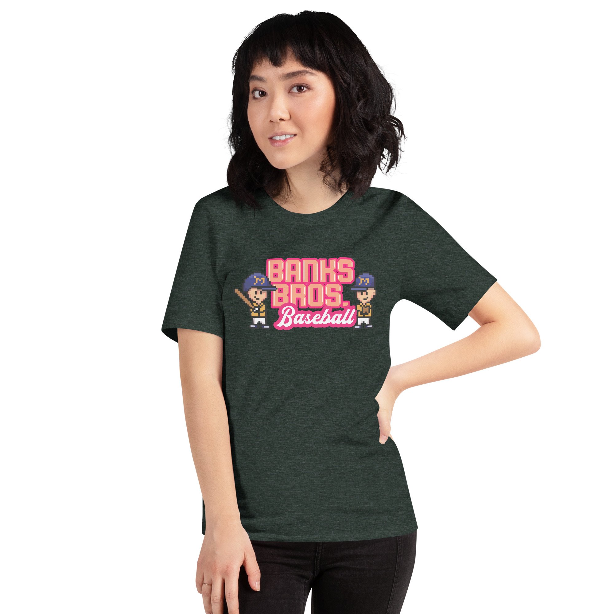 unisex-staple-t-shirt-heather-forest-front-63addec6104c2.jpg