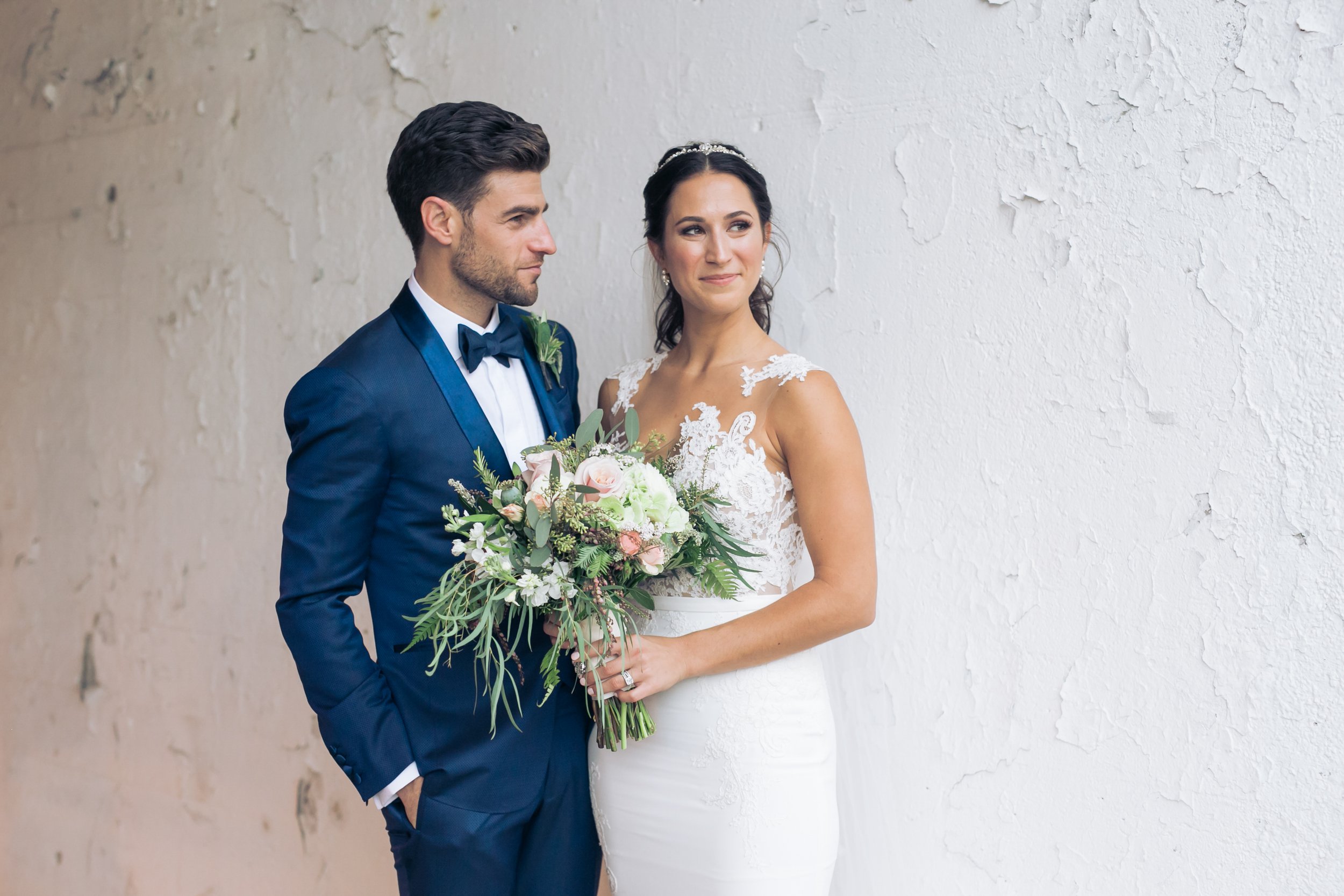 bride and groom portrait Chicago wedding photographer near me