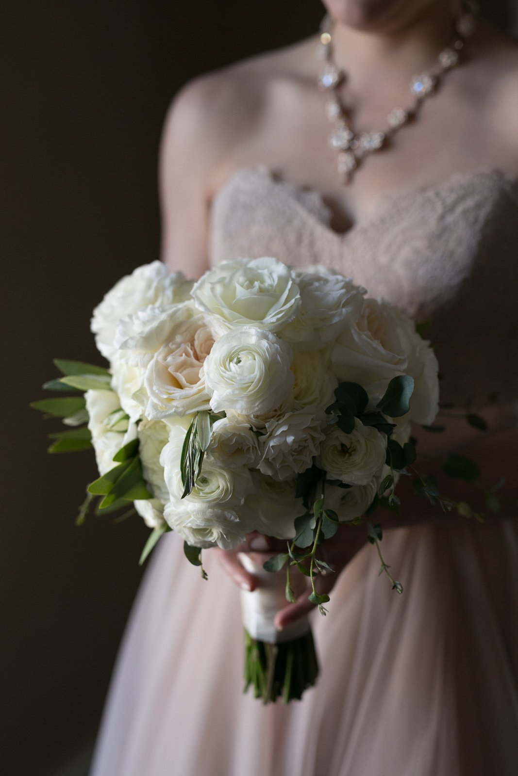 wedding necklace with diamonds flower bouquet wedding photography