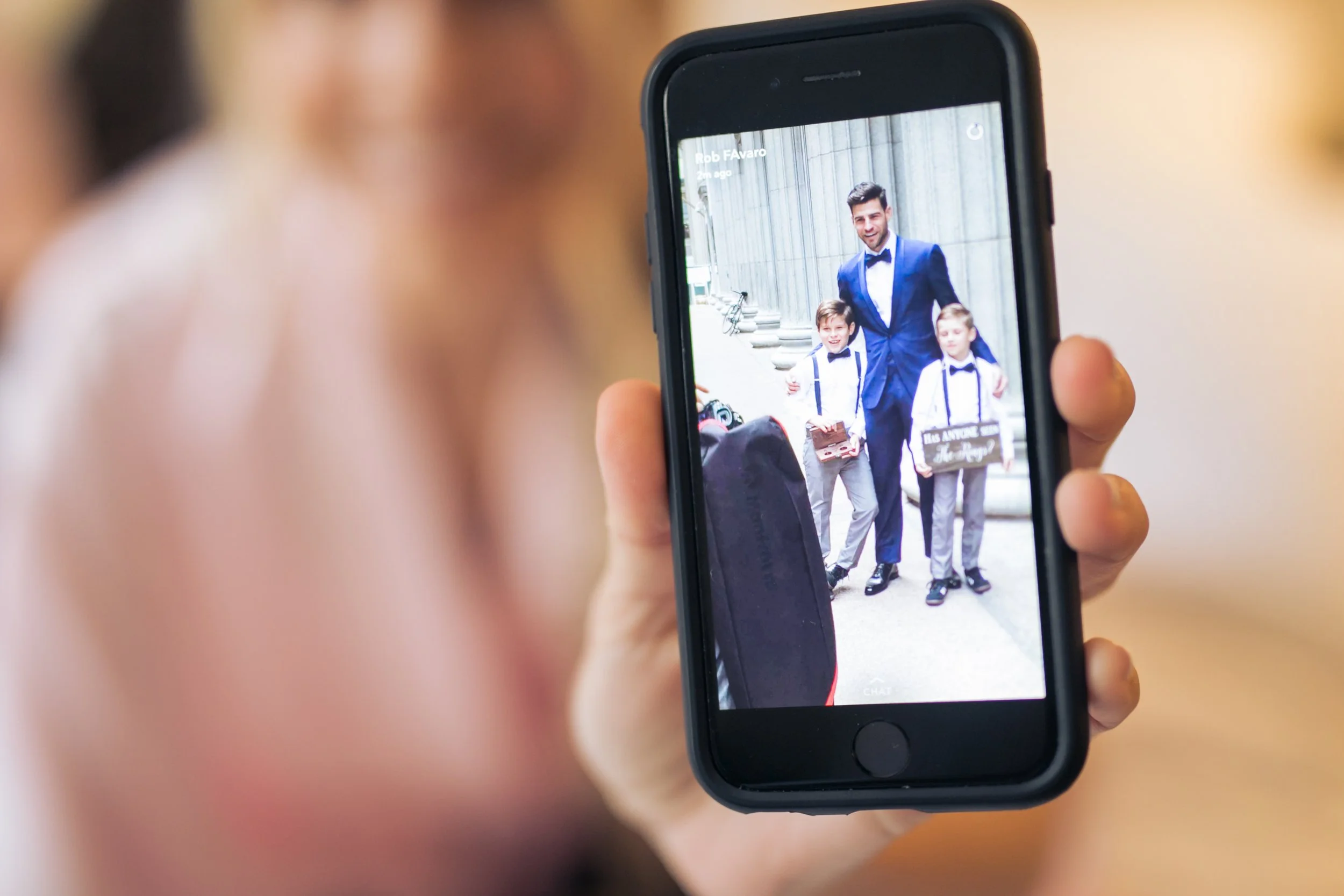 groom with ring bearers Chicago wedding photography 