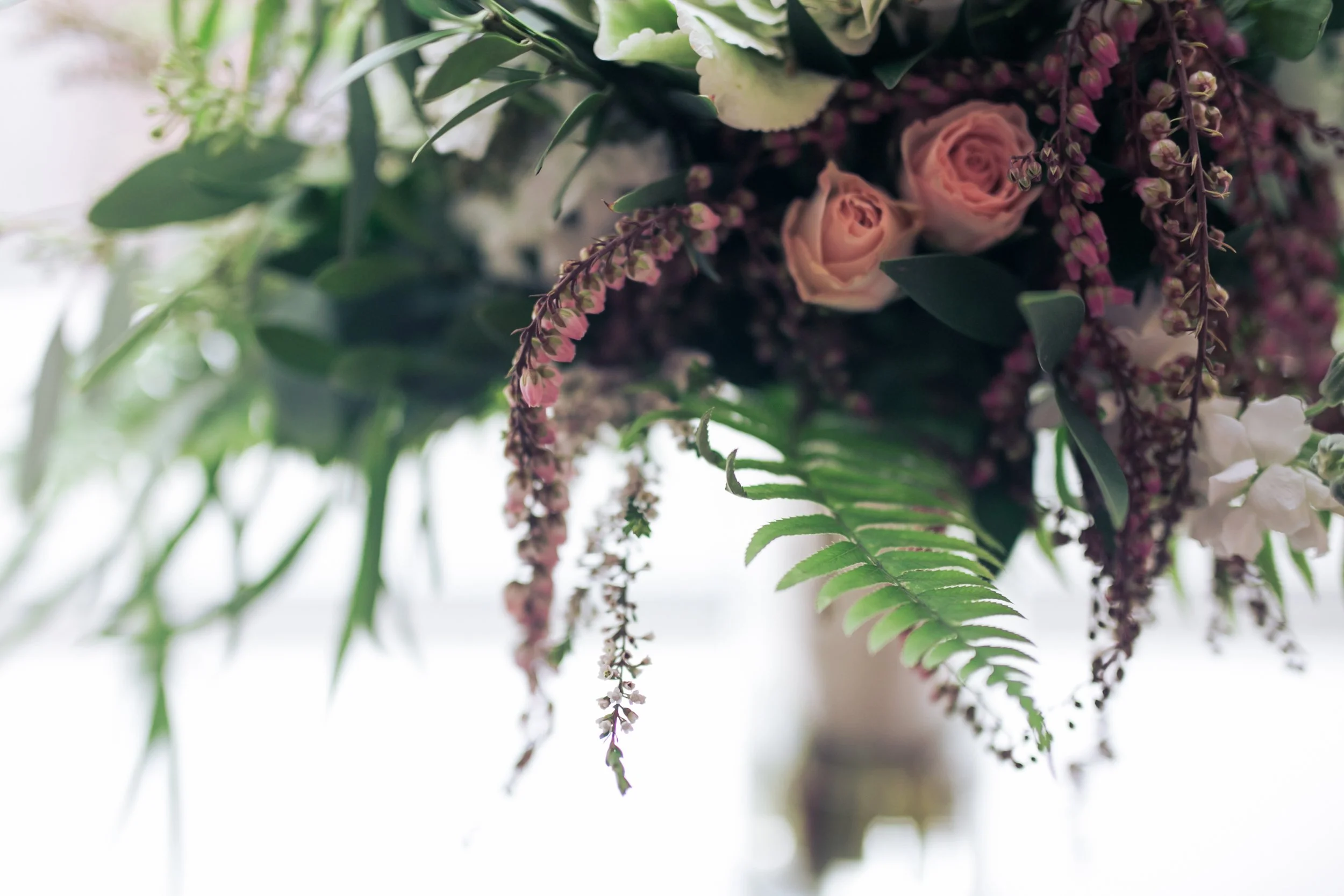 bridal flower bouquet window Chicago wedding photographer near me