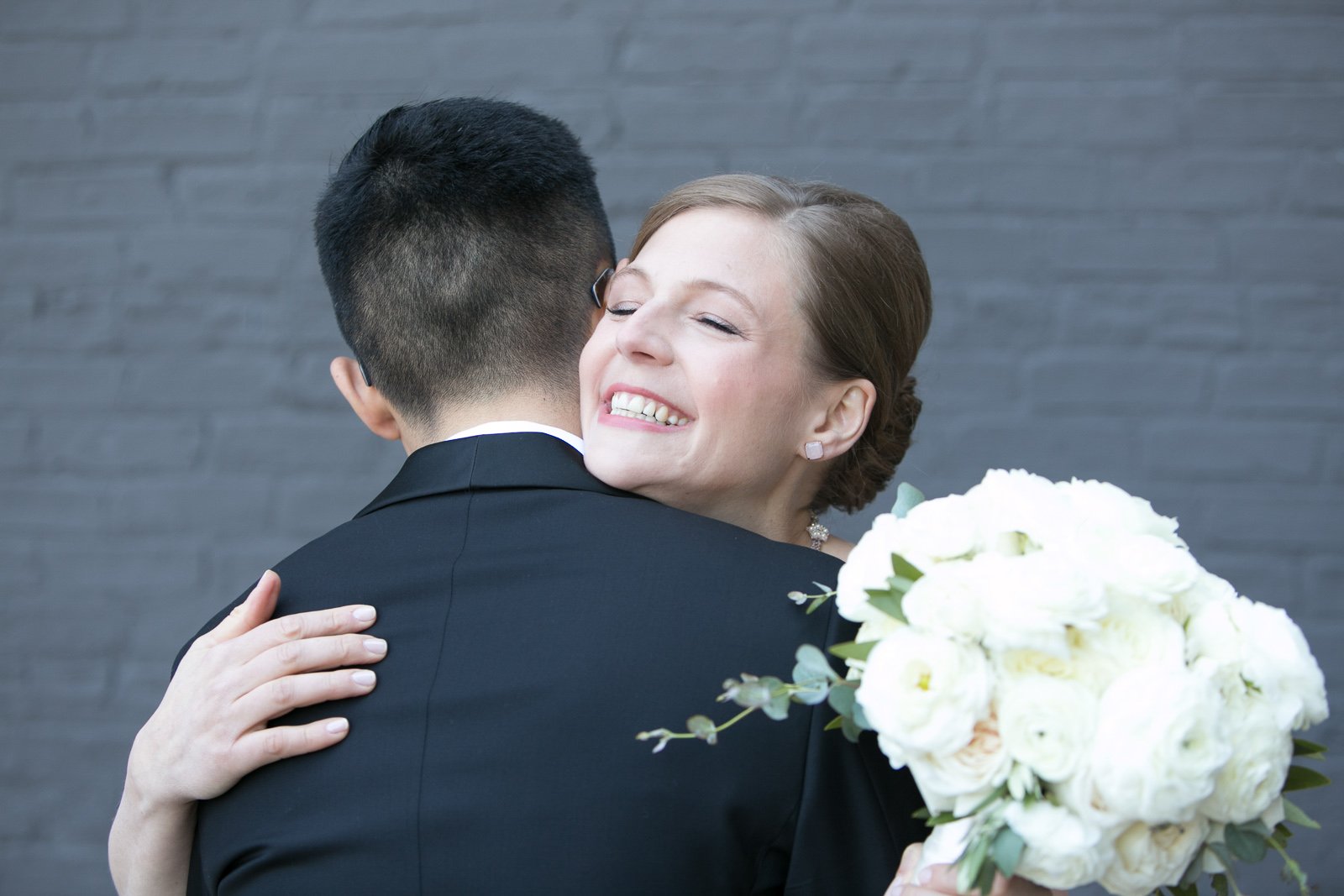 bride and groom first look chicago wedding photographers