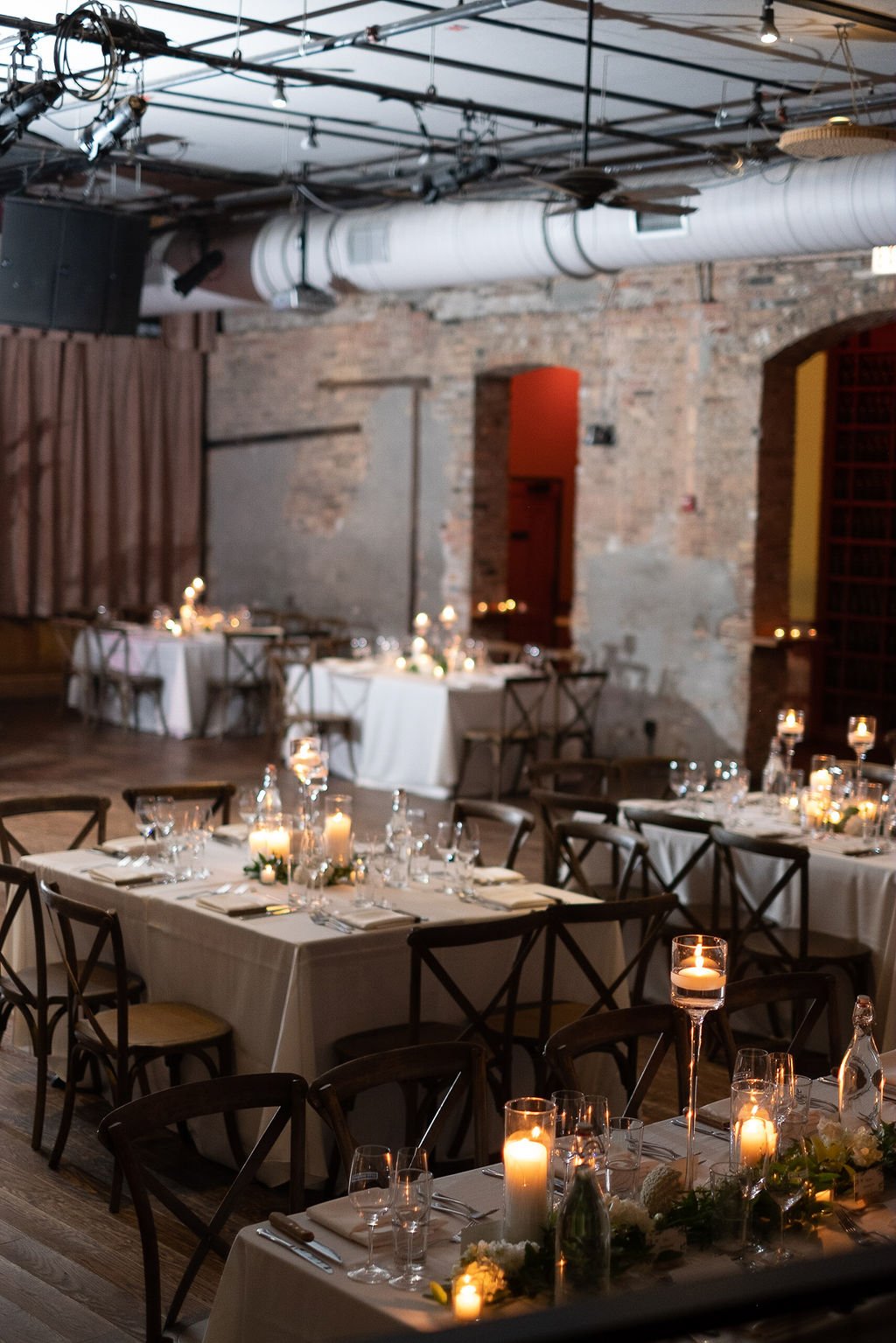 Chicago City Winery table setting reception photography 3