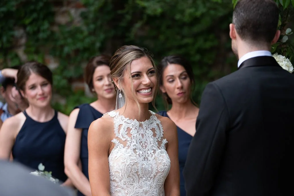 Bride in love at the alter of City Winery
