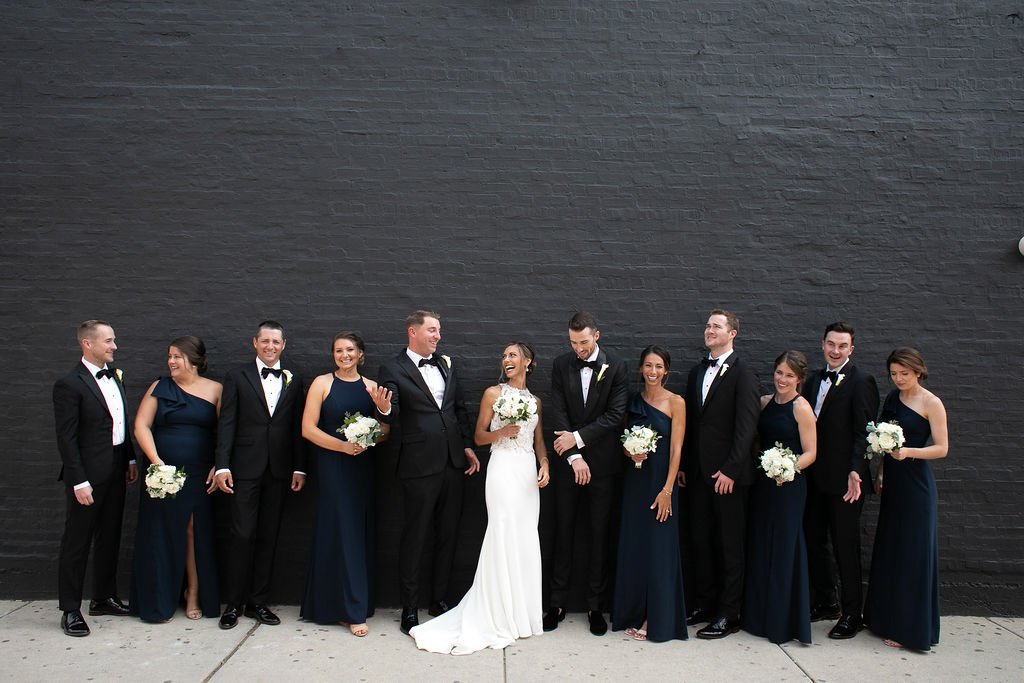 Chicago Full bridal party having fun photo inspiration