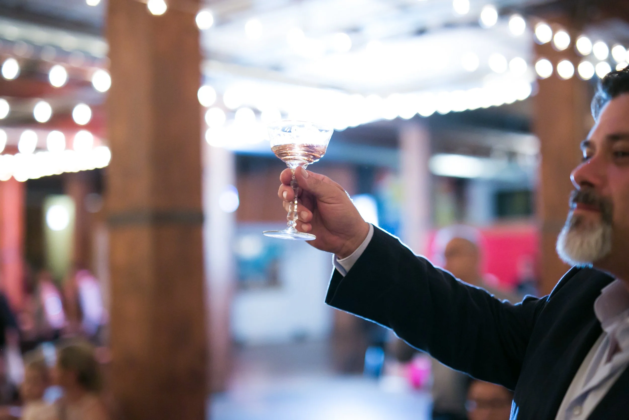 speech toast wedding reception Lacuna Artist Lofts wedding photographer near me
