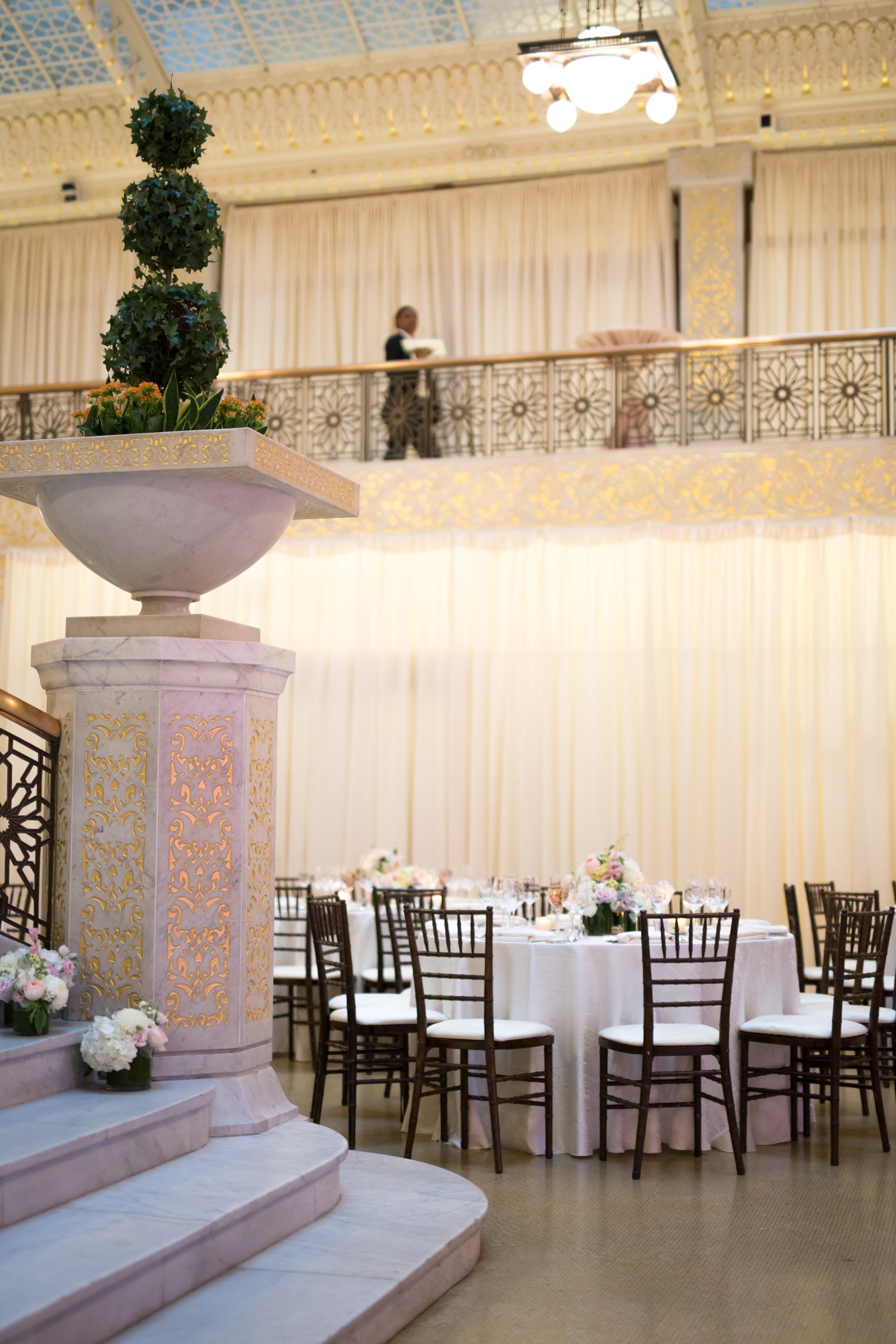 Chicago wedding ceremony The Rookery building Chicago wedding Photographers near me