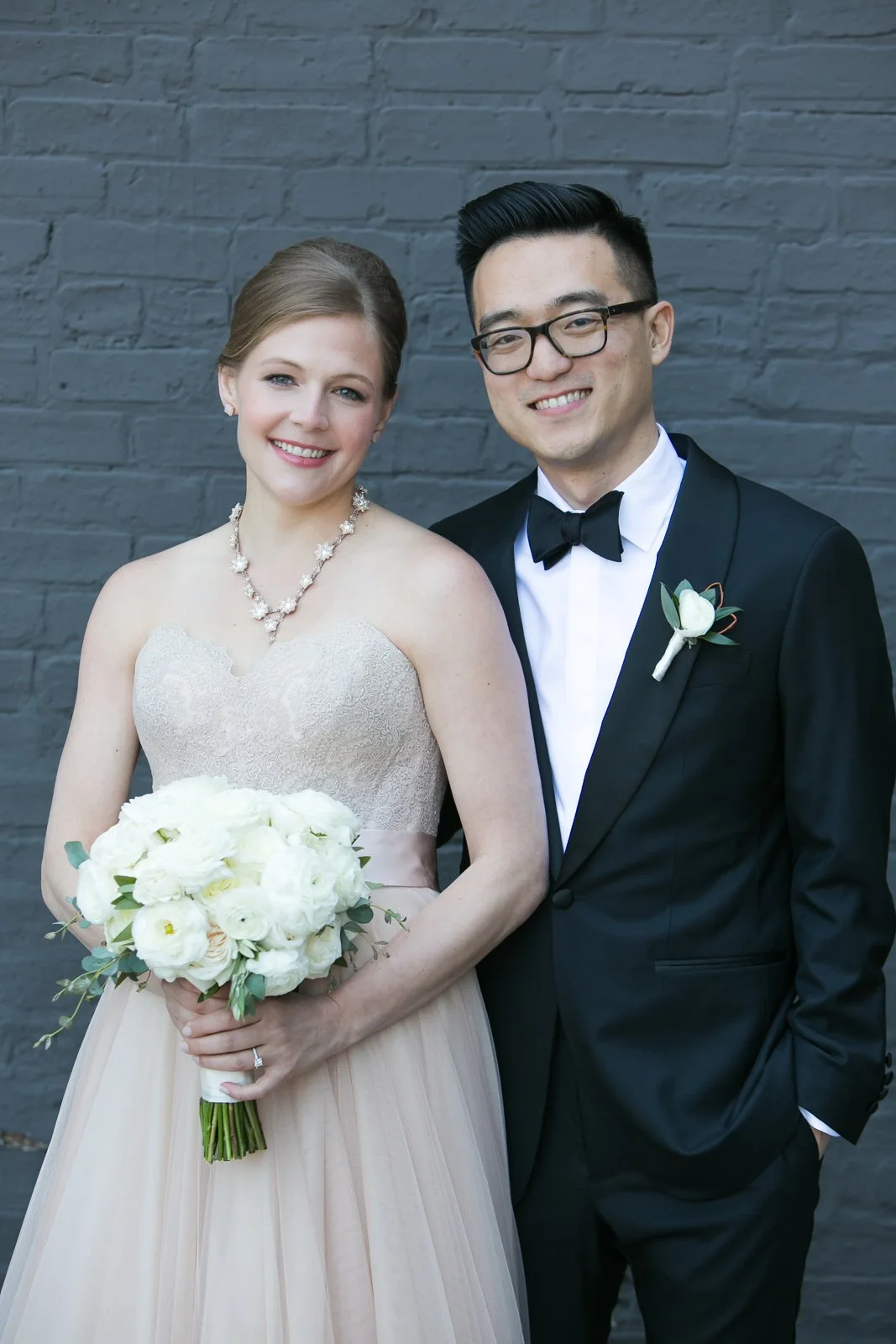 bride and groom portrait first look chicago wedding photographers