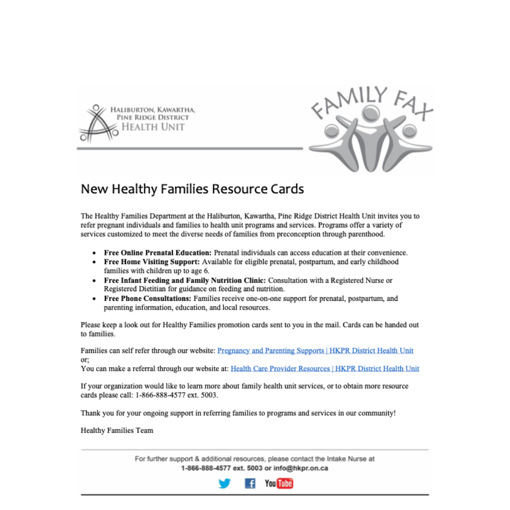 Resource | New Healthy Families Resource Cards — A Place to Heal