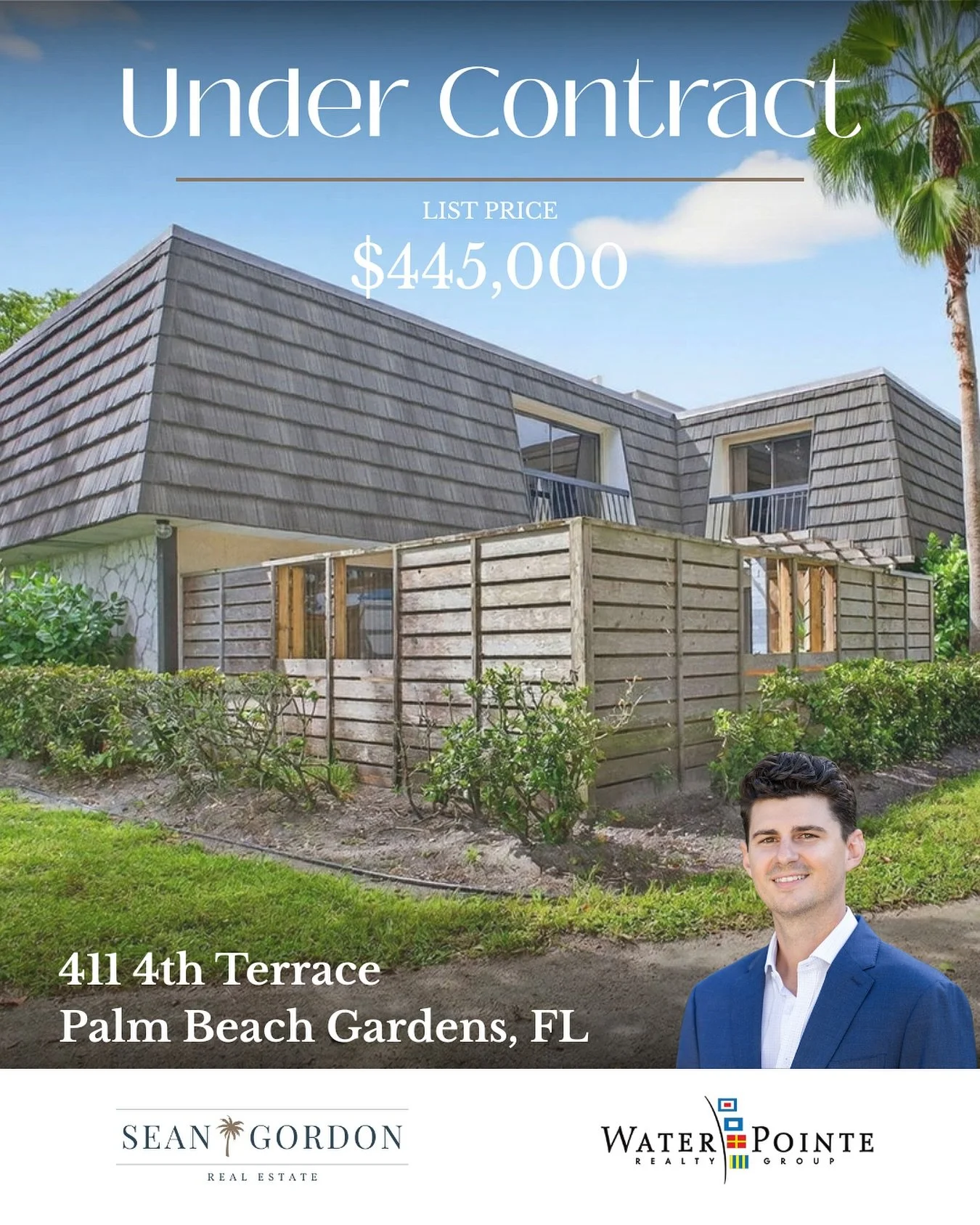 Under Contract 
411 4th Terrace 
Palm Beach Gardens

-3 Bedroom 
-2 Bathroom 
-1,488 sqft 
-Private Patio 
-Lake Views 

Listed at $445,000

.
.
.
#palmbeachgardensrealestate #jupiterrealtor