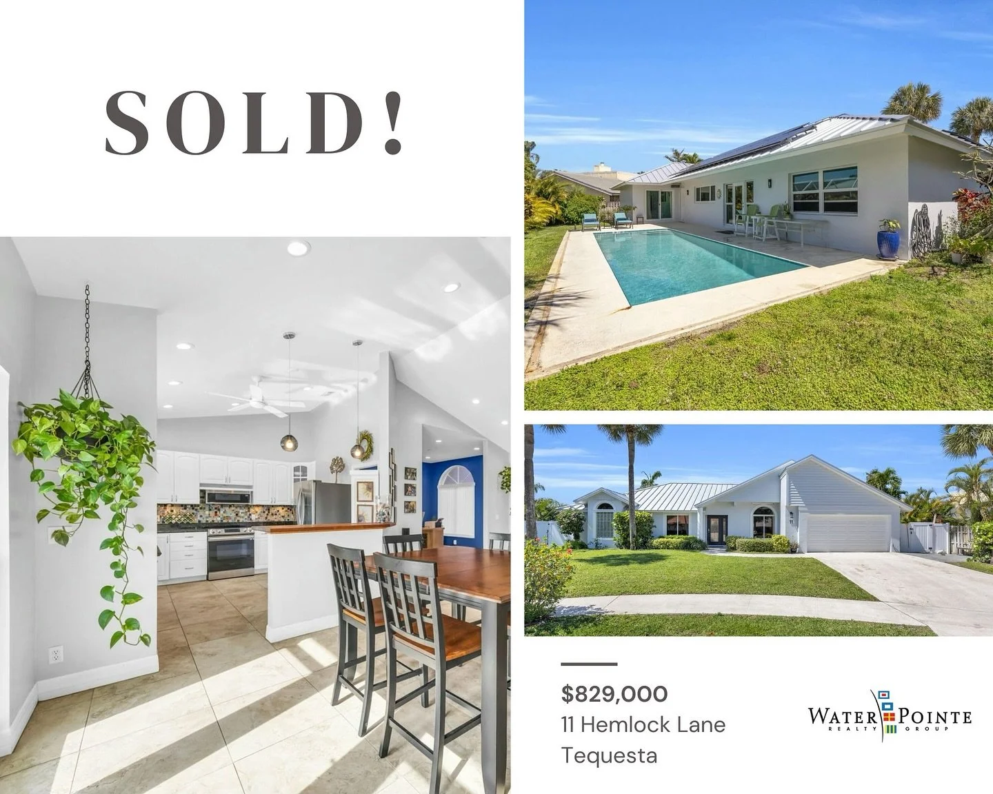 Just Sold 

11 Hemlock Lane 
Tequesta Pines 

-3 Bedroom
-2 Bathroom 
-1,734 sqft 
-New metal roof &amp; impact windows
-Saltwater pool

Closed at $829,000

Represented Seller 

.
.
.

#tequestafl #tequestarealestate #jupiterrealtor #jupiterrealestat