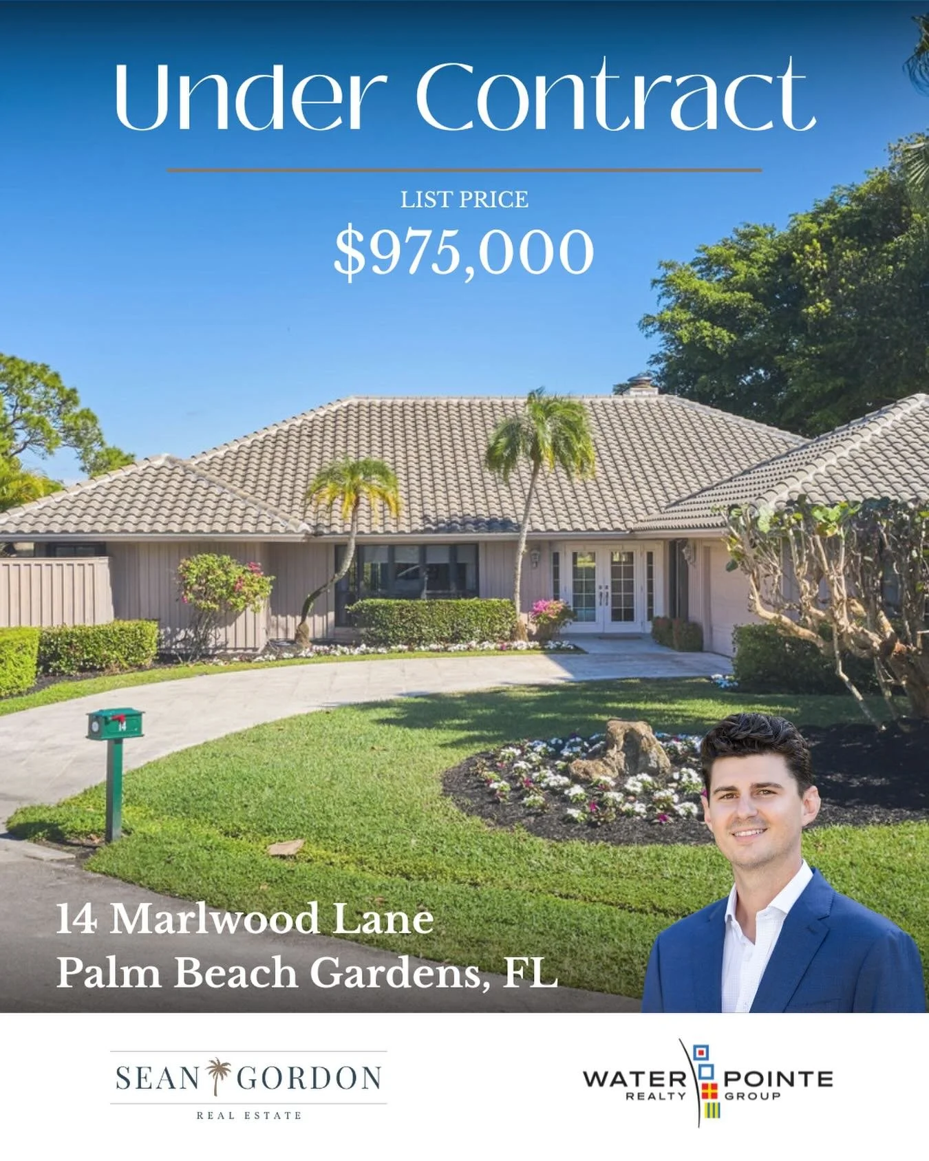 Under Contract 

14 Marlwood Lane 
Palm Beach Gardens 

-4 Bedroom 
-3 Bathroom
-2,788 sqft
-Pool/Spa
-Golf Course Views 

Listed at $975,000

.
.
.

#jupiterrealtor #palmbeachgardensrealestate