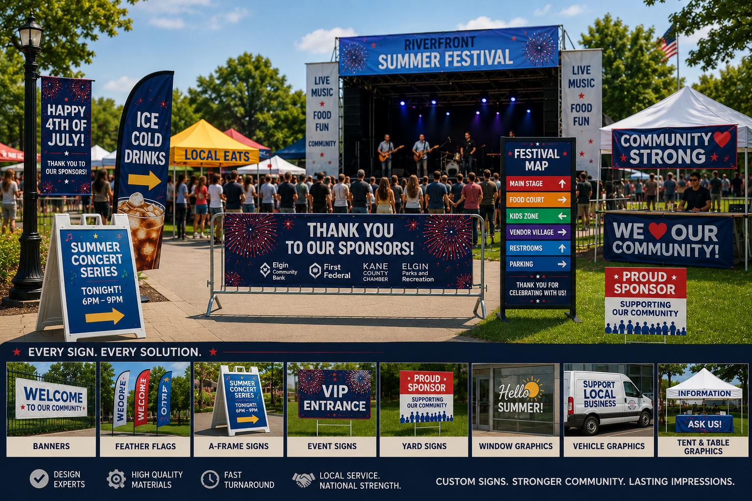 Celebrate Summer with Standout Signs
