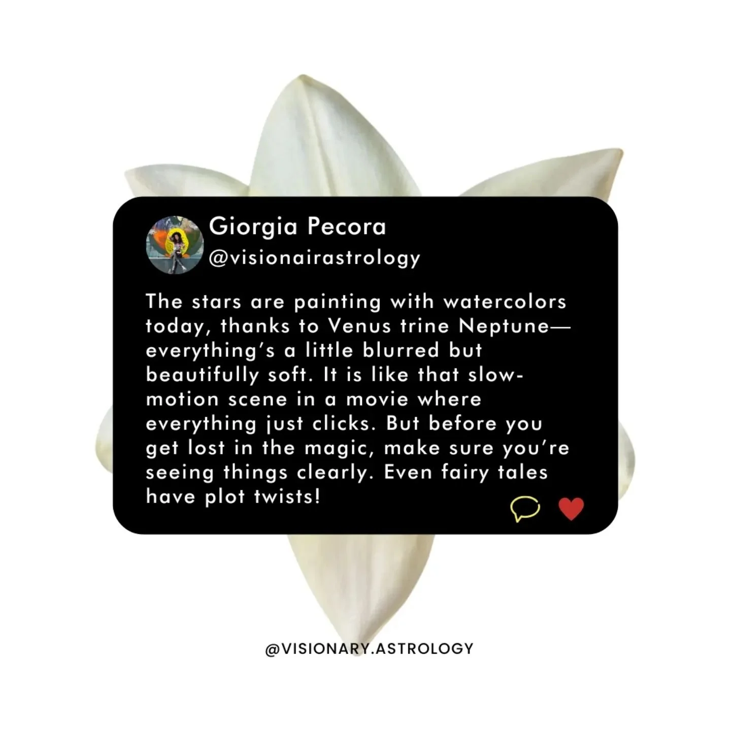 Today&rsquo;s Venus trine Neptune energy could invite some pure magic aka a beautiful fusion of romance, creativity, and flow. It&rsquo;s the kind of day where everything feels like it can just fall into place, almost as if the universe is aligning i