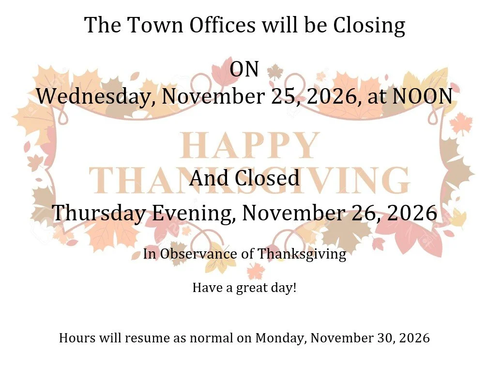 Office Close at NOON Observance of Thanksgiving