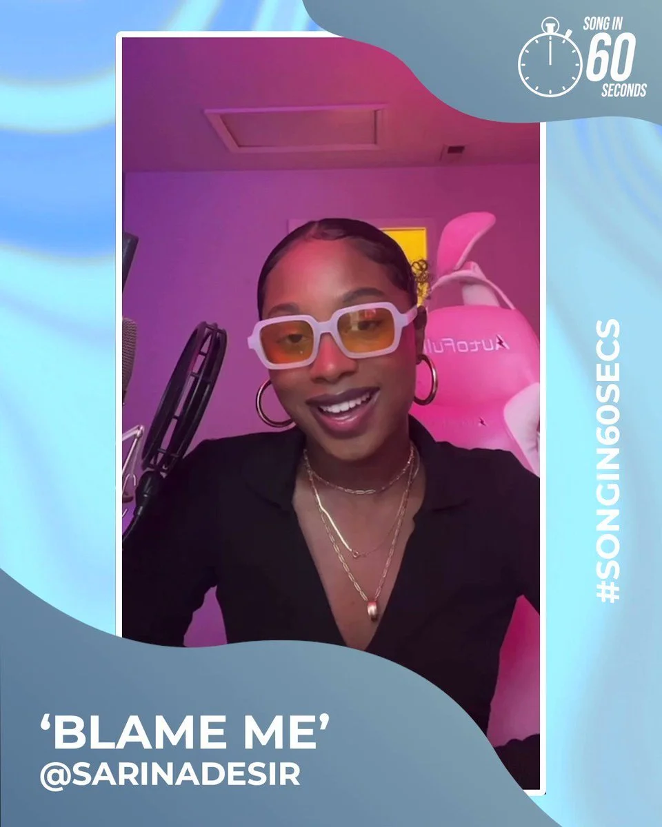 #SongIn60Secs: Sarina - "Blame Me"