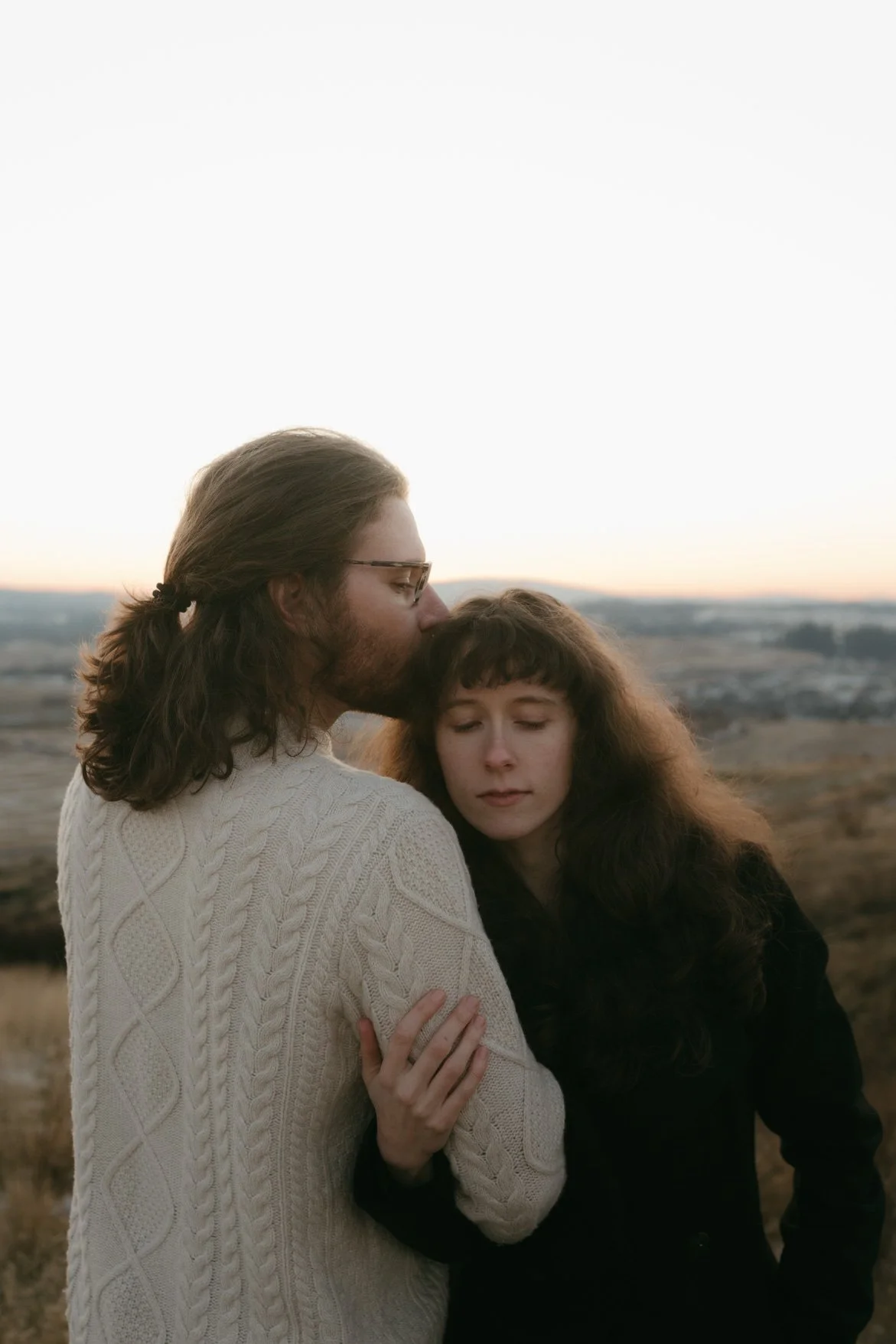 moody and cinematic couples photography