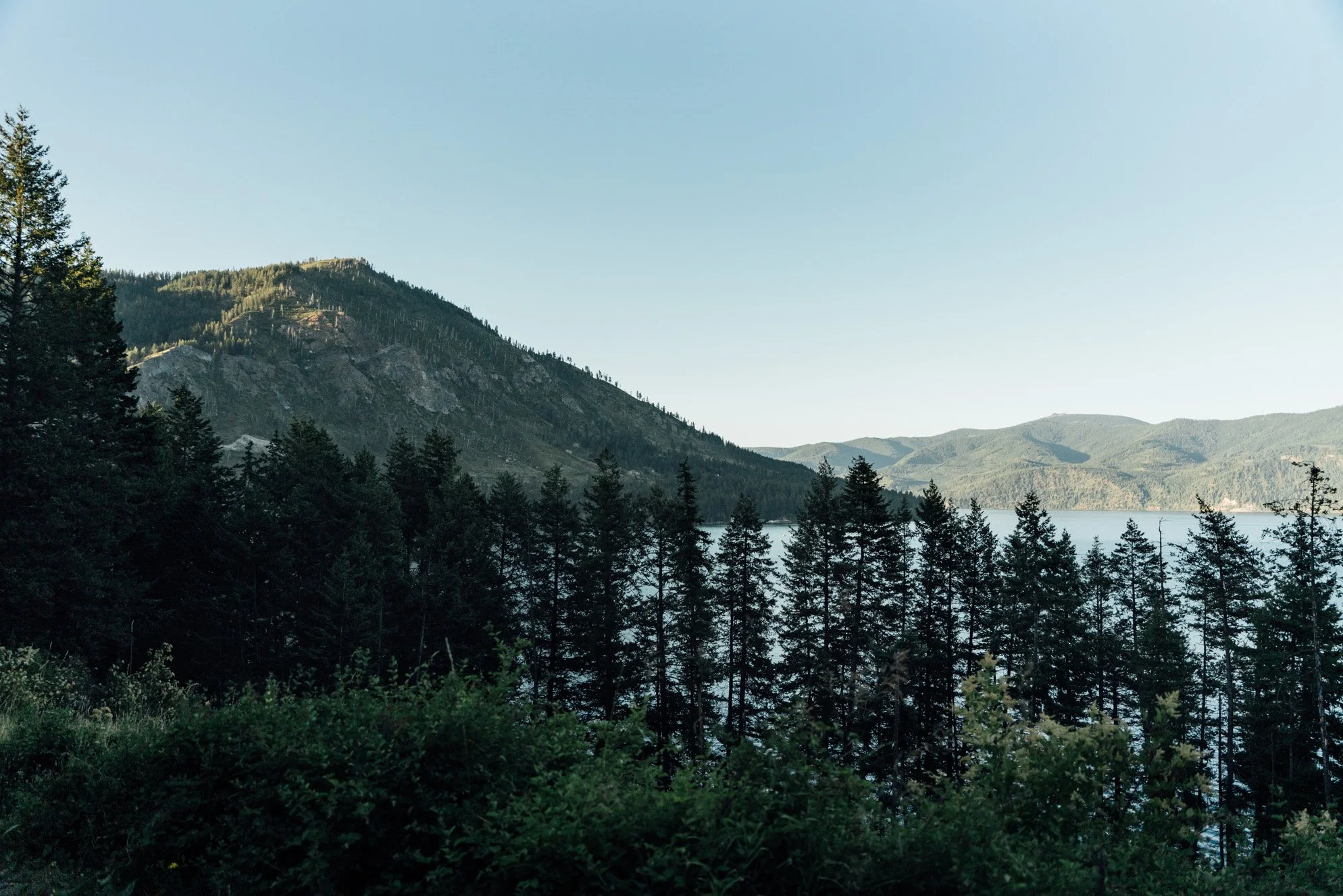 Mountains around Lake Pend Oreille, Idaho -  Farragut State Park