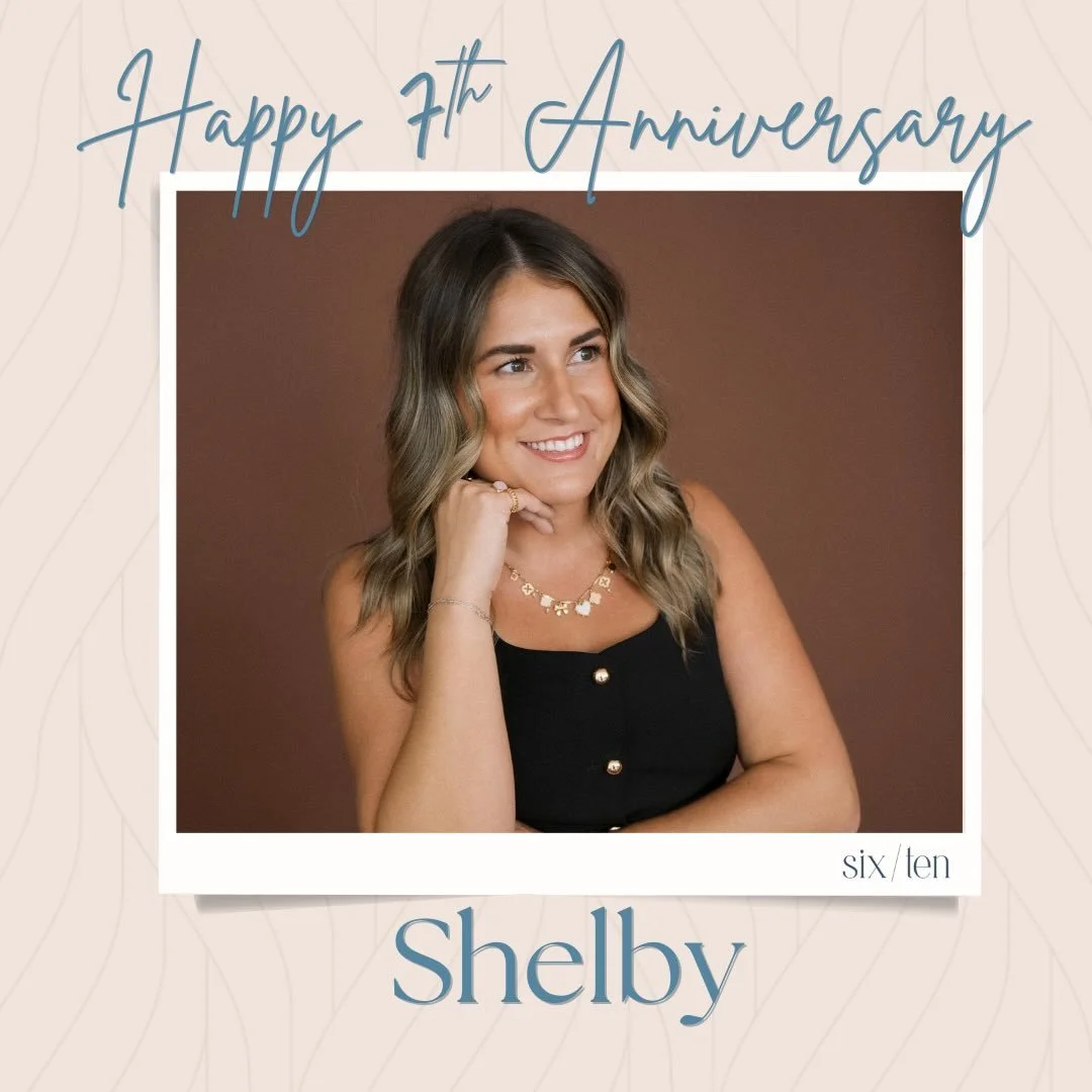 Join us in wishing our girl Shelby a happy, happy SEVEN year anniversary with Six Ten! 🤍✨🫶🏻