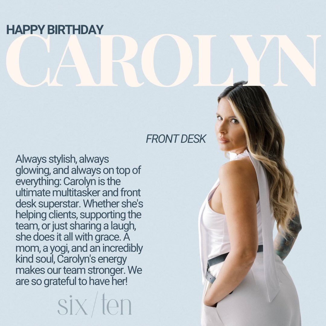 Happy, happy birthday to our stylish front desk queen, Carolyn! 🫶🏻🤍