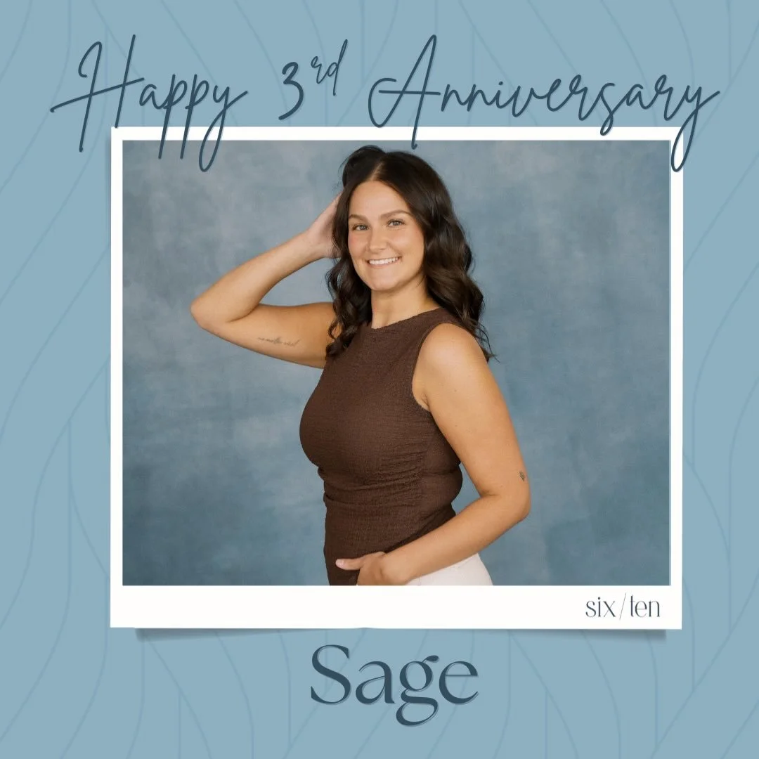 Cheers to THREE years with our girl Sage! We are so lucky to have you! 🩵