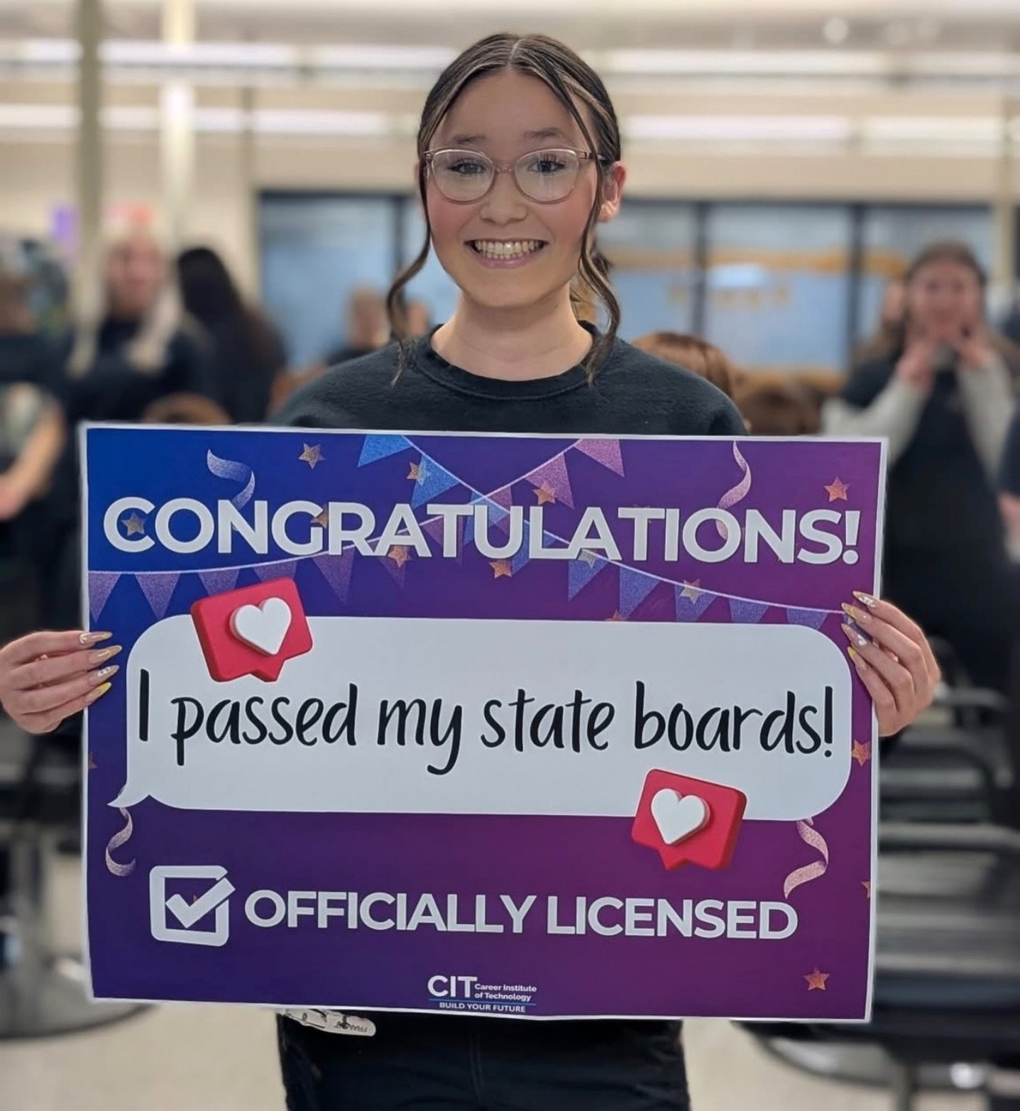 Our girl @hair_by_allisonm is officially licensed ✨

The youngest of the Six Ten crew + true to who she is, she didn&rsquo;t just meet the standard&hellip; she exceeded it.

Allison completed her hours early at Career Institute of Technology and step